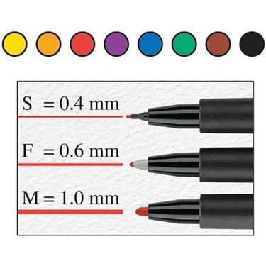Faber-Castell Asetat Kalemi Permanent (M) Kahve