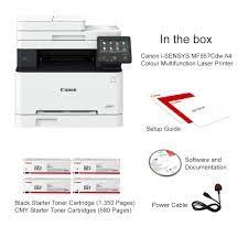 Canon i-SENSYS MF657Cdw A4 Renkli Çok Fonksiyonlu Lazer Yazıcı – 22 ppm, 1200×1200 dpi, Otomatik Çift Taraflı & Wi-Fi 