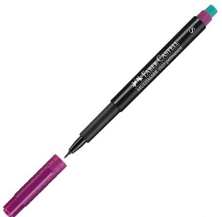 Faber-Castell Asetat Kalemi Permanent (M) Mor