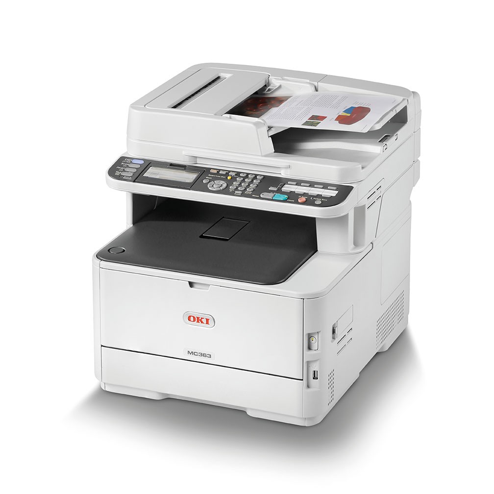 Oki MC363dnw A4 Renkli Çok Fonksiyonlu Wi-Fi Lazer Yazıcı – 26 ppm Renkli & 30 ppm Siyah-Beyaz