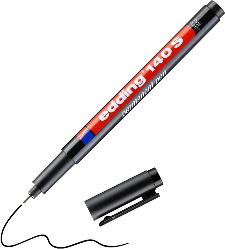 Edding Asetat Kalemi Kırmızı Small Uç (E-140S) 10' lu Kutu