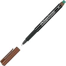 Faber-Castell Asetat Kalemi Permanent (S) Kahve