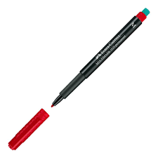 Faber-Castell Asetat Kalemi Permanent (M) Kırmızı