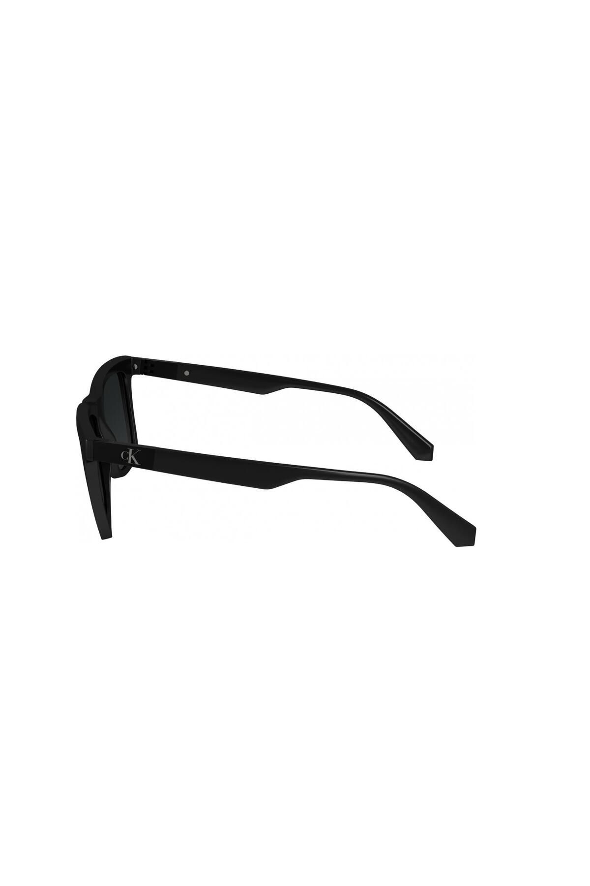 Ckj 24601s 001 54 Unisex Dikdörtgen Füme Kemik Güneş Gözlüğü