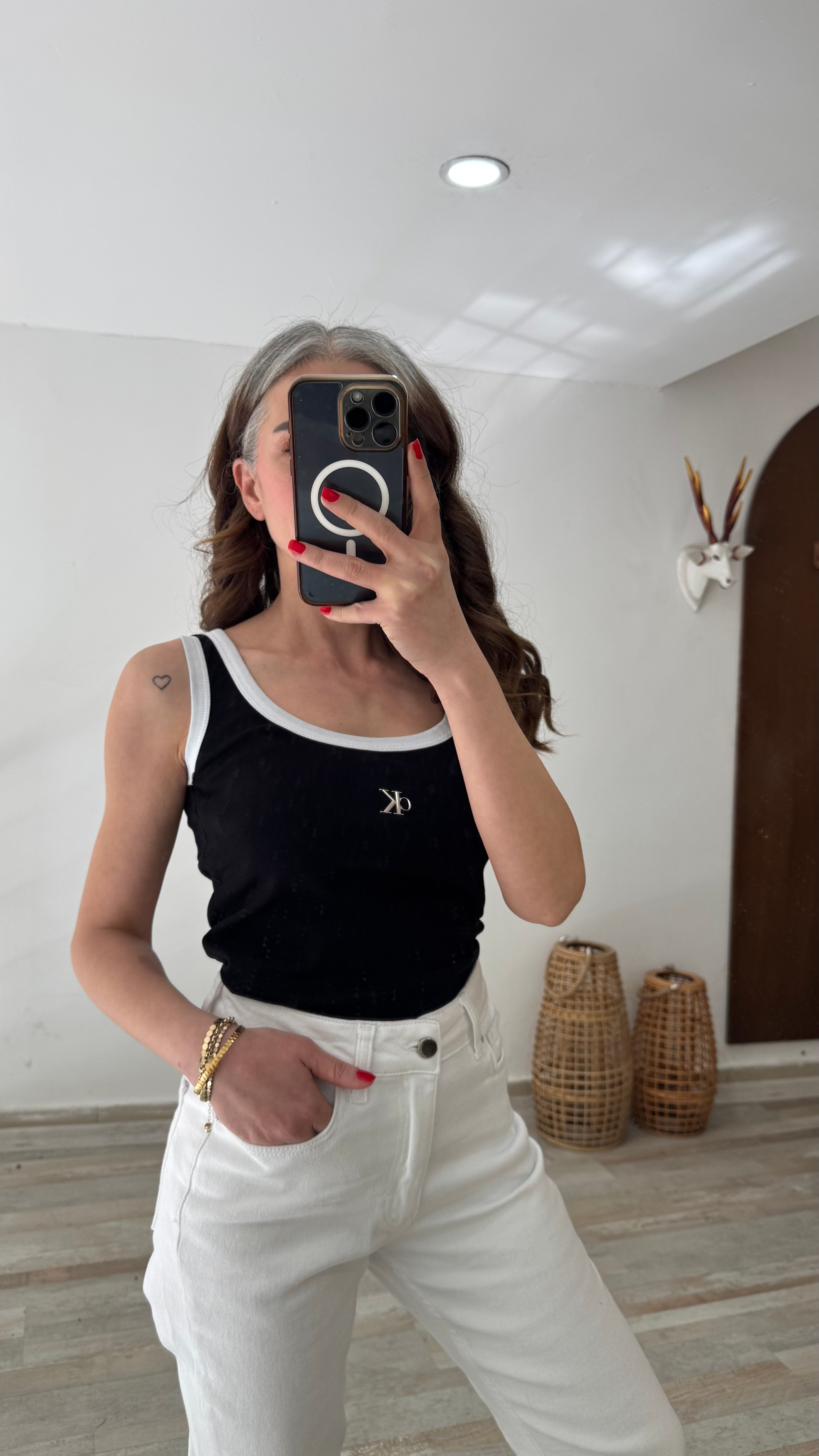 CK Kadın Siyah Atlet
