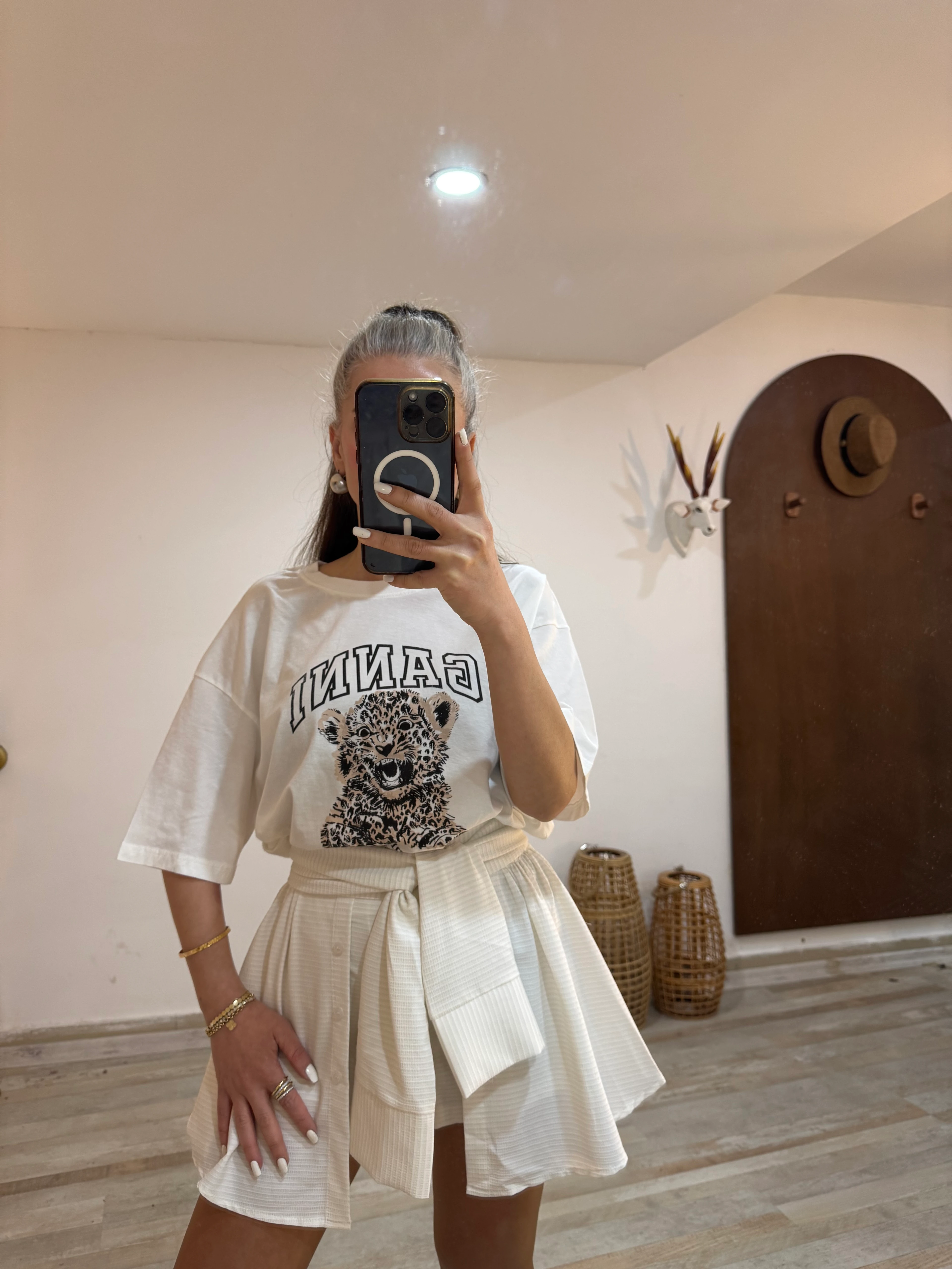 Leopar Baskılı T-Shirt