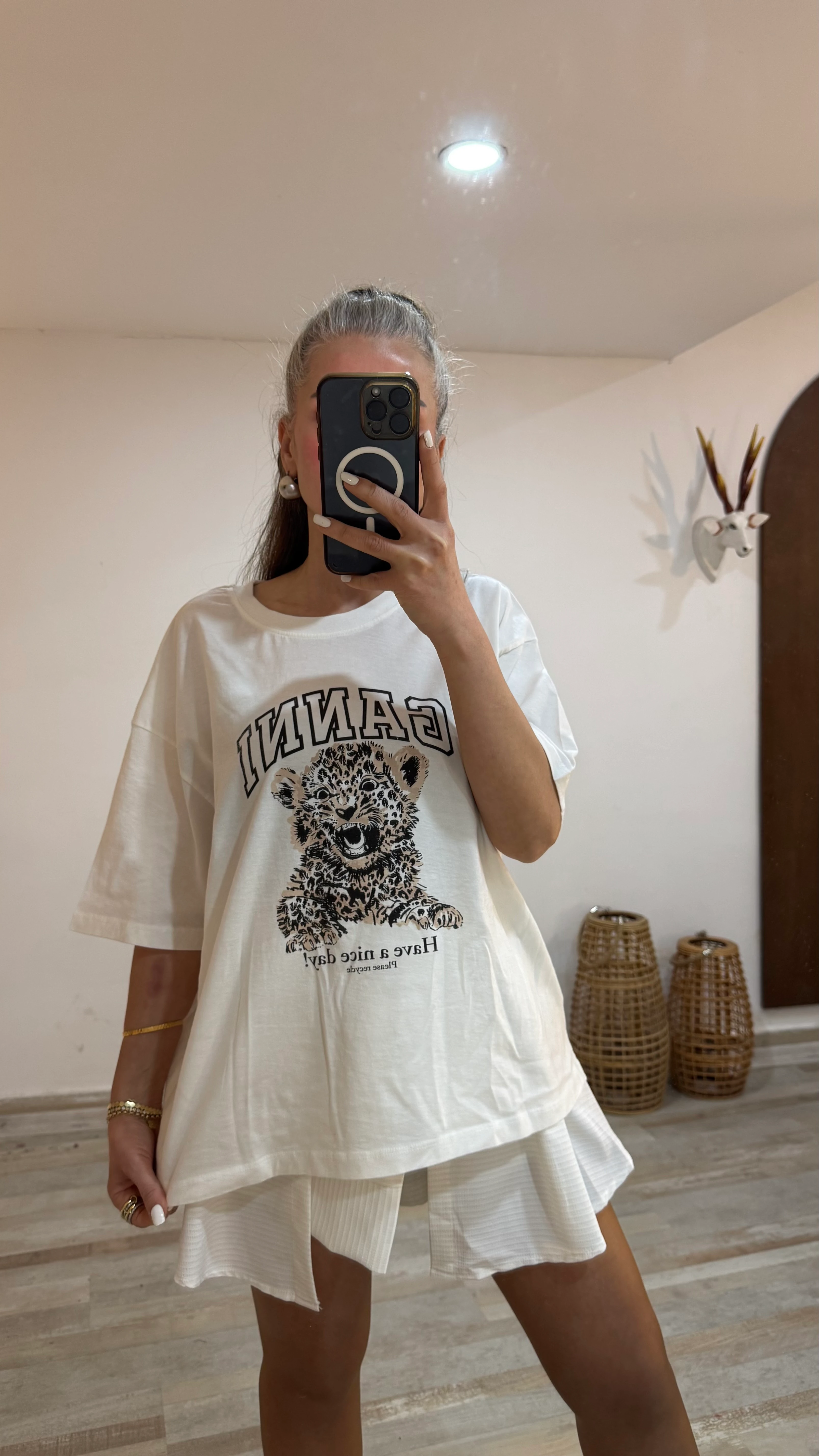 Leopar Baskılı T-Shirt