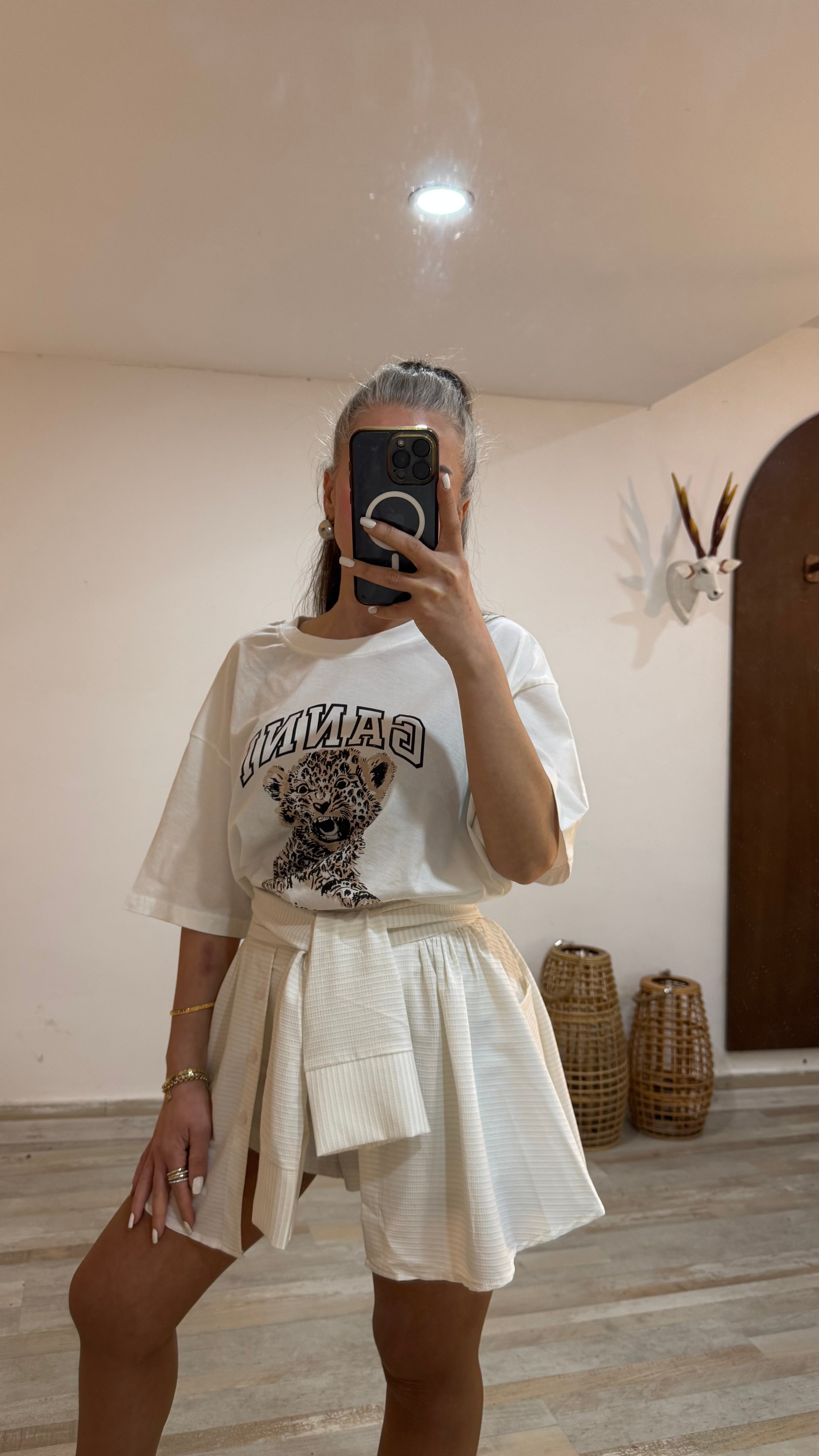 Leopar Baskılı T-Shirt
