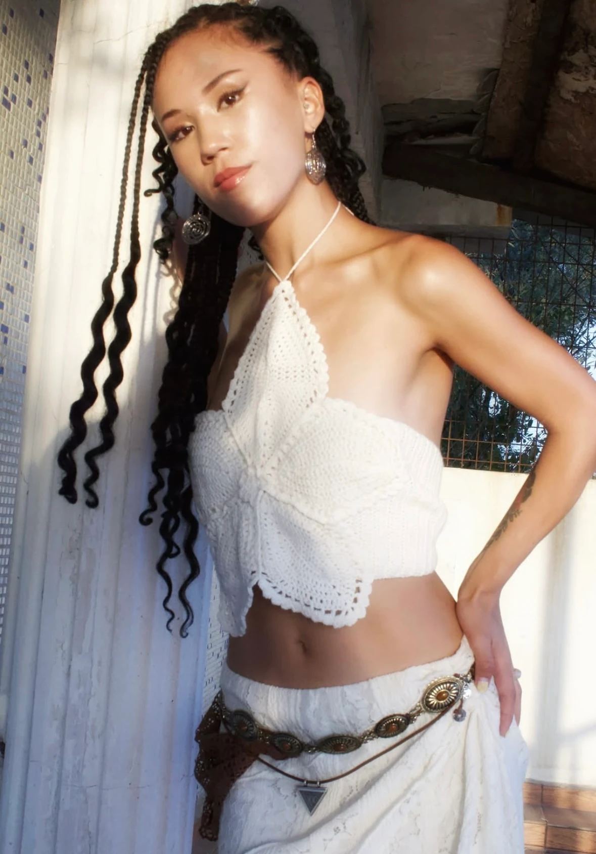 BOHEM FLOWER CROP TOP