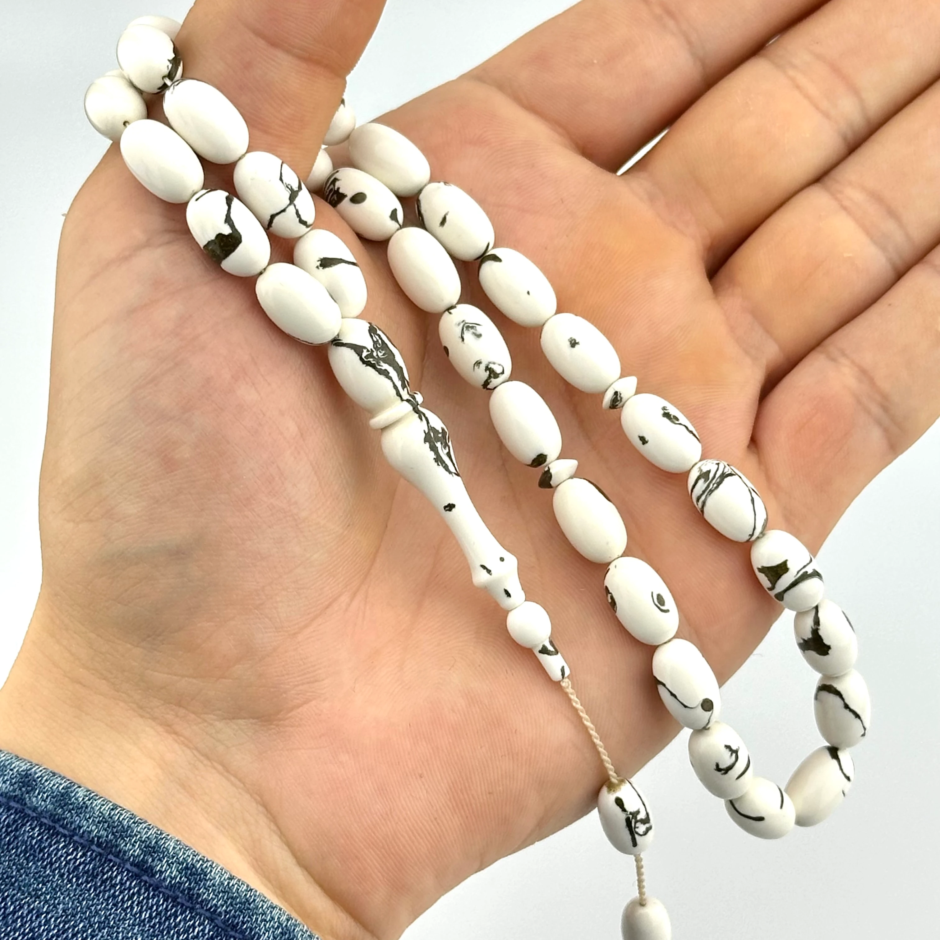 Varaklı Beyaz Arizona Katalin Tesbih