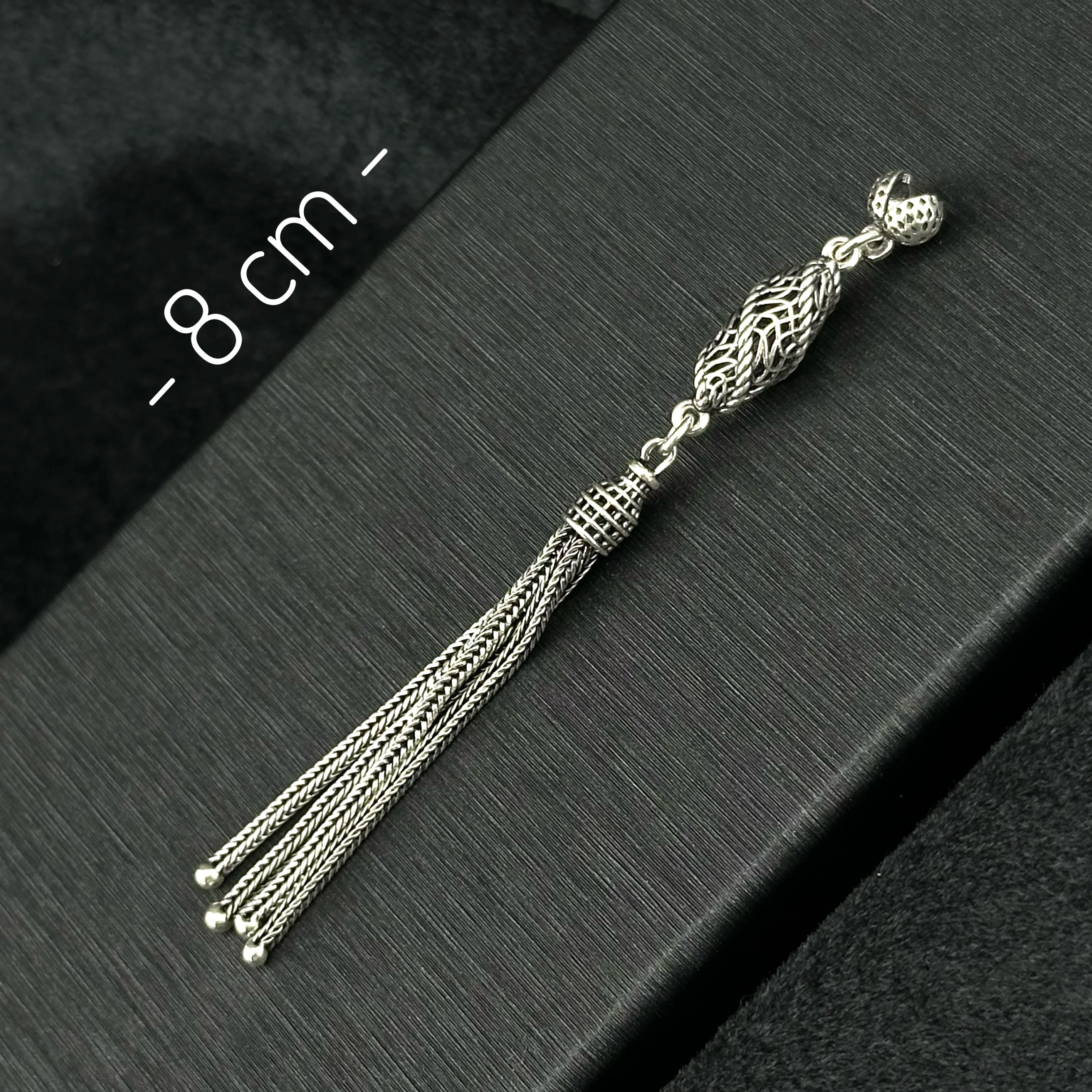 Füzyon İşçilikli 925 Ayar Gümüş Püskül