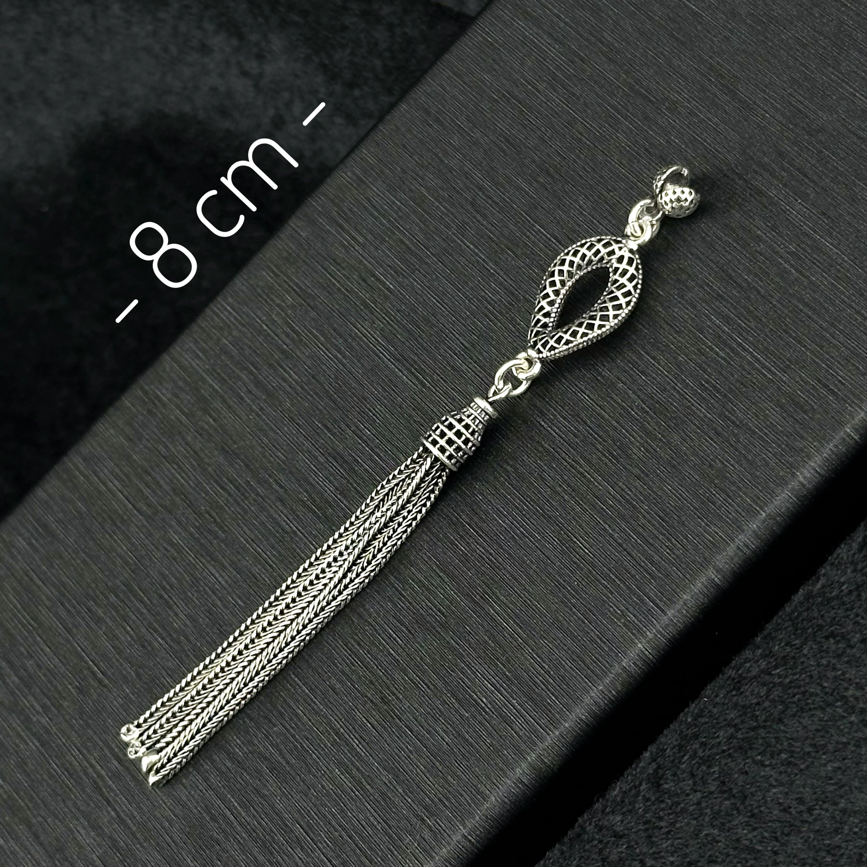 Füzyon İşçilikli 925 Ayar Gümüş Püskül