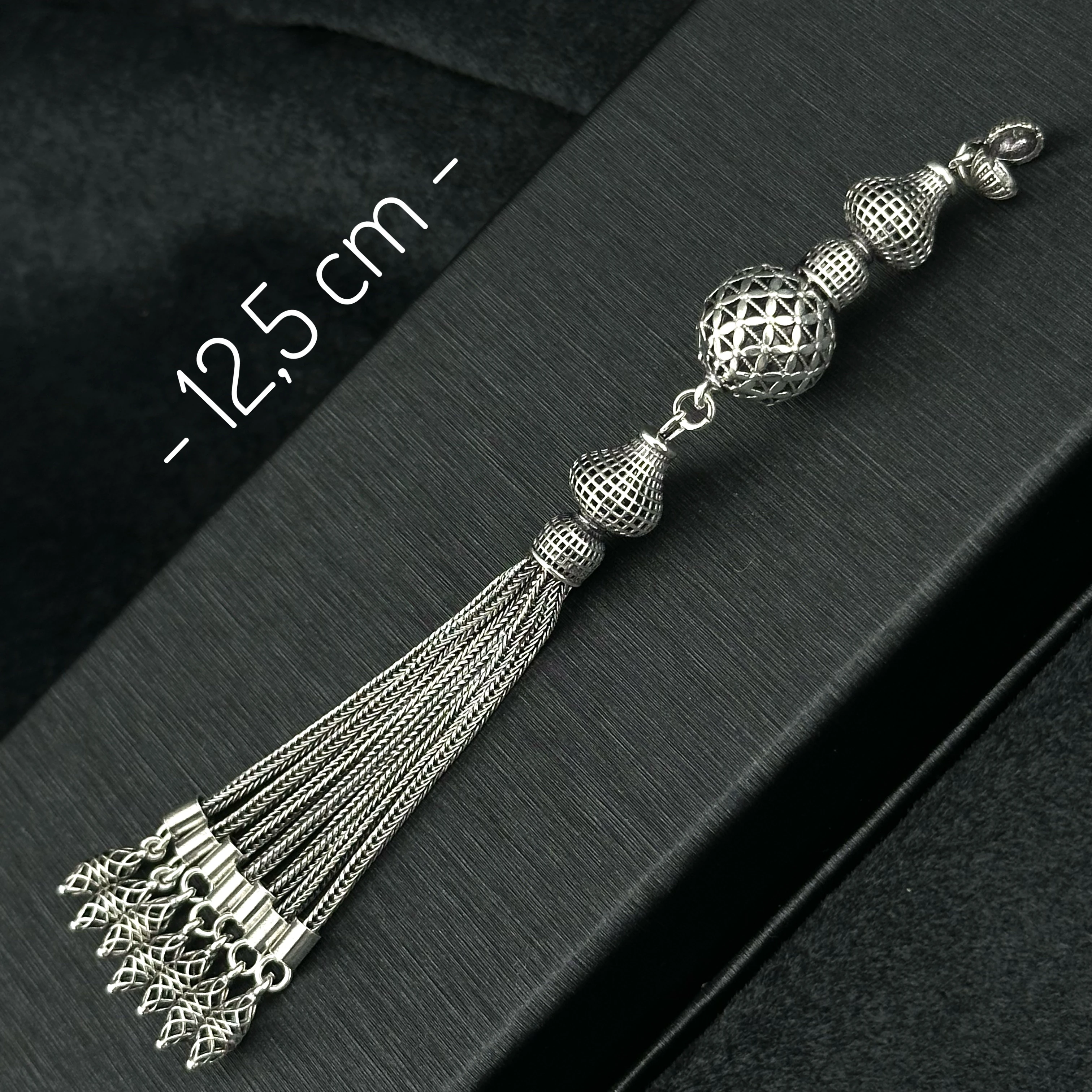 Füzyon İşçilikli 925 Ayar Gümüş Püskül