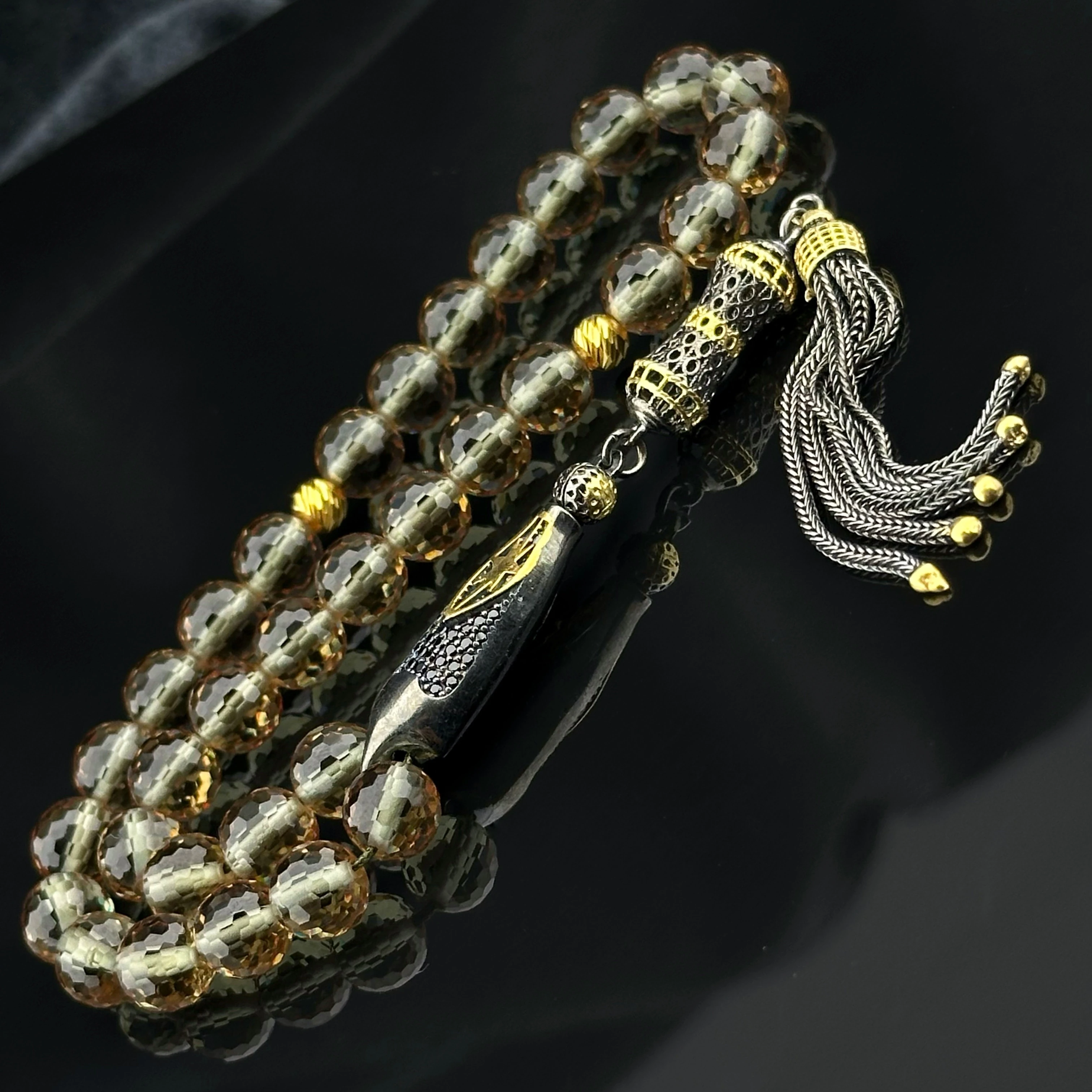 Diamond Class Natural Zultanit Taşı Tesbih 