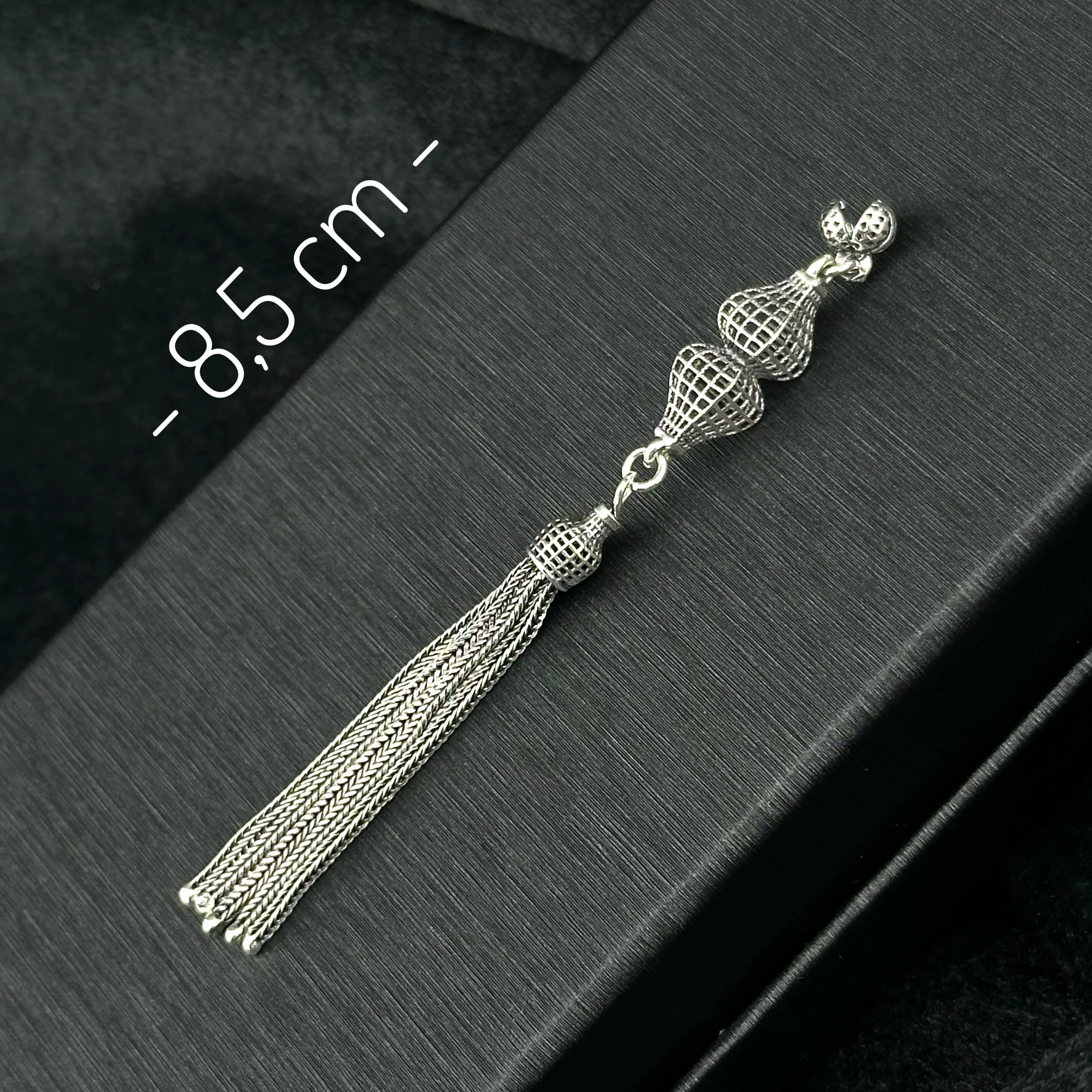 Füzyon İşçilikli 925 Ayar Gümüş Püskül