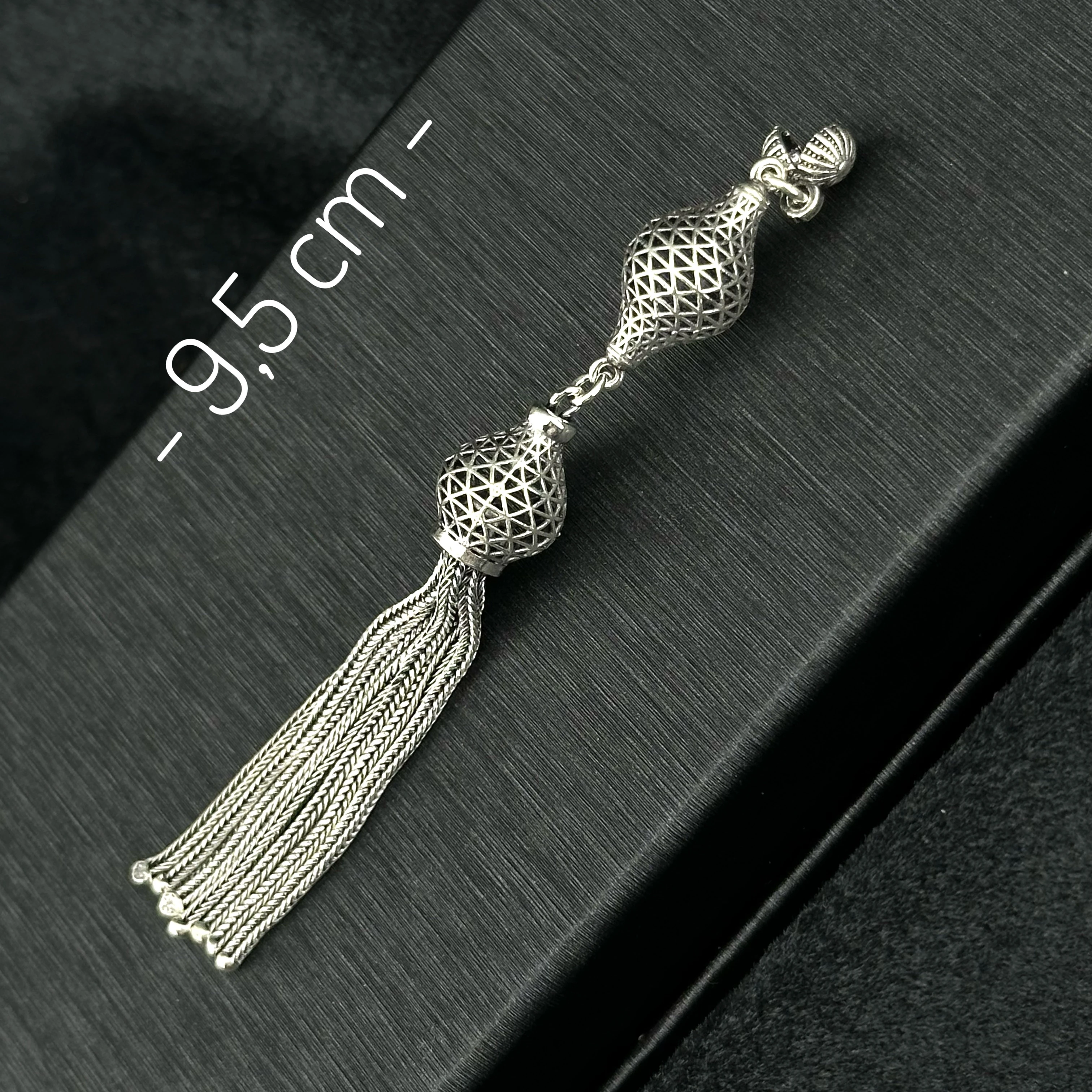 Füzyon İşçilikli 925 Ayar Gümüş Püskül