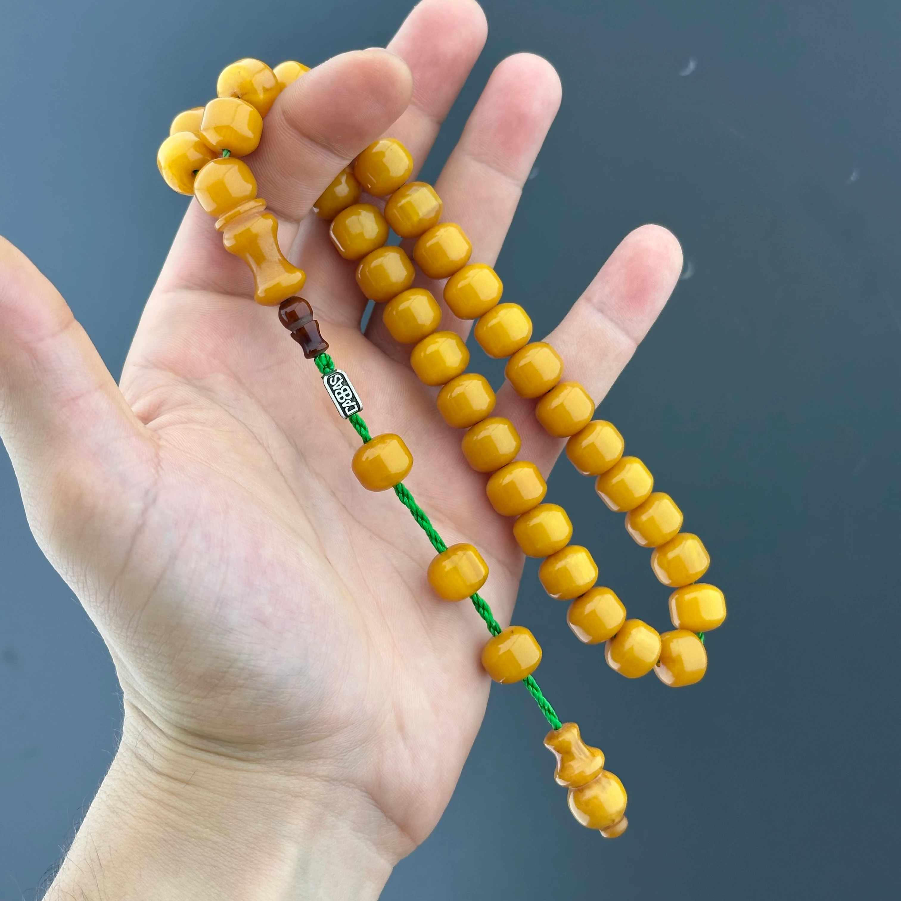 Dabbas İmzalı Sıkma Kehribar 