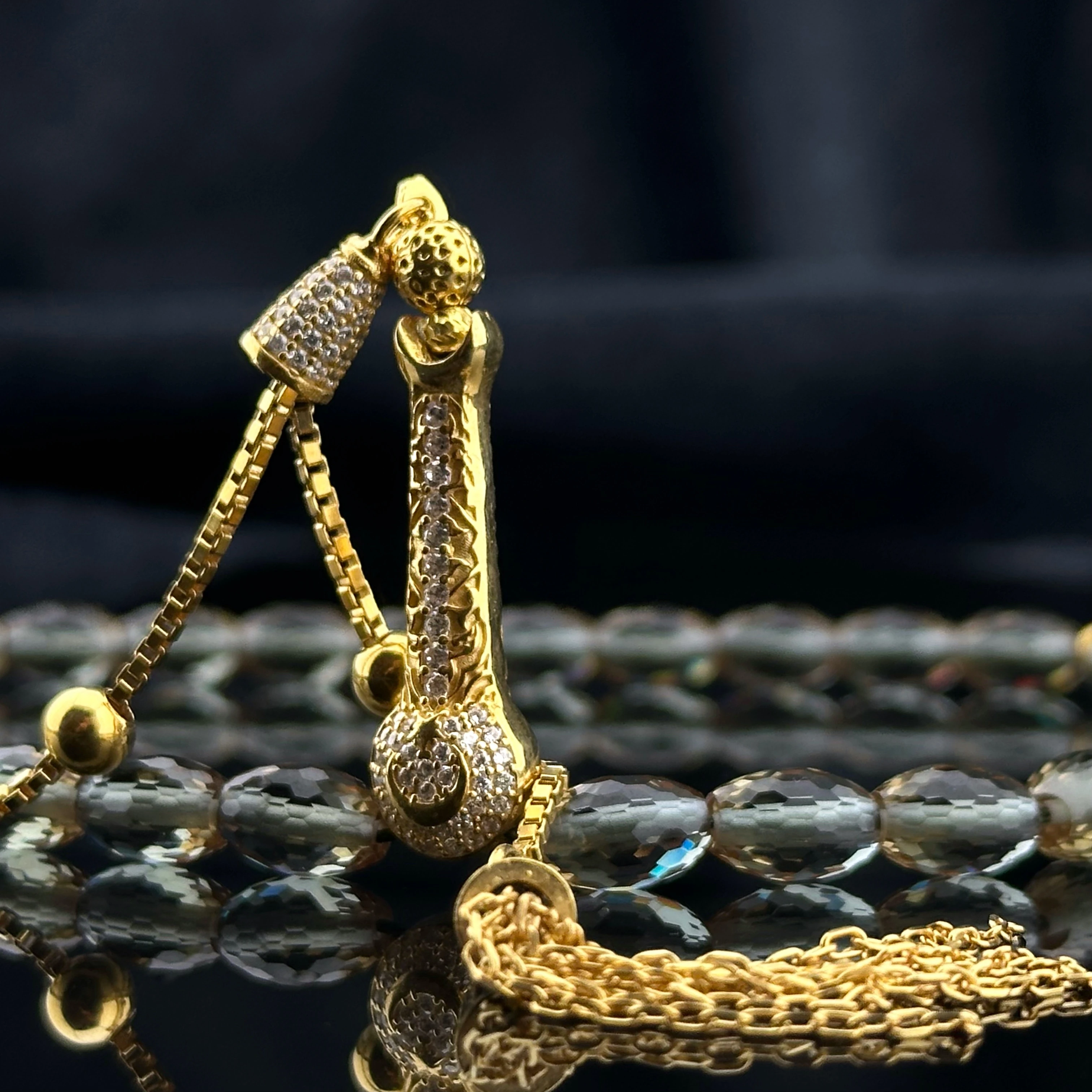 Diamond Class Natural Zultanit Taşı Tesbih 