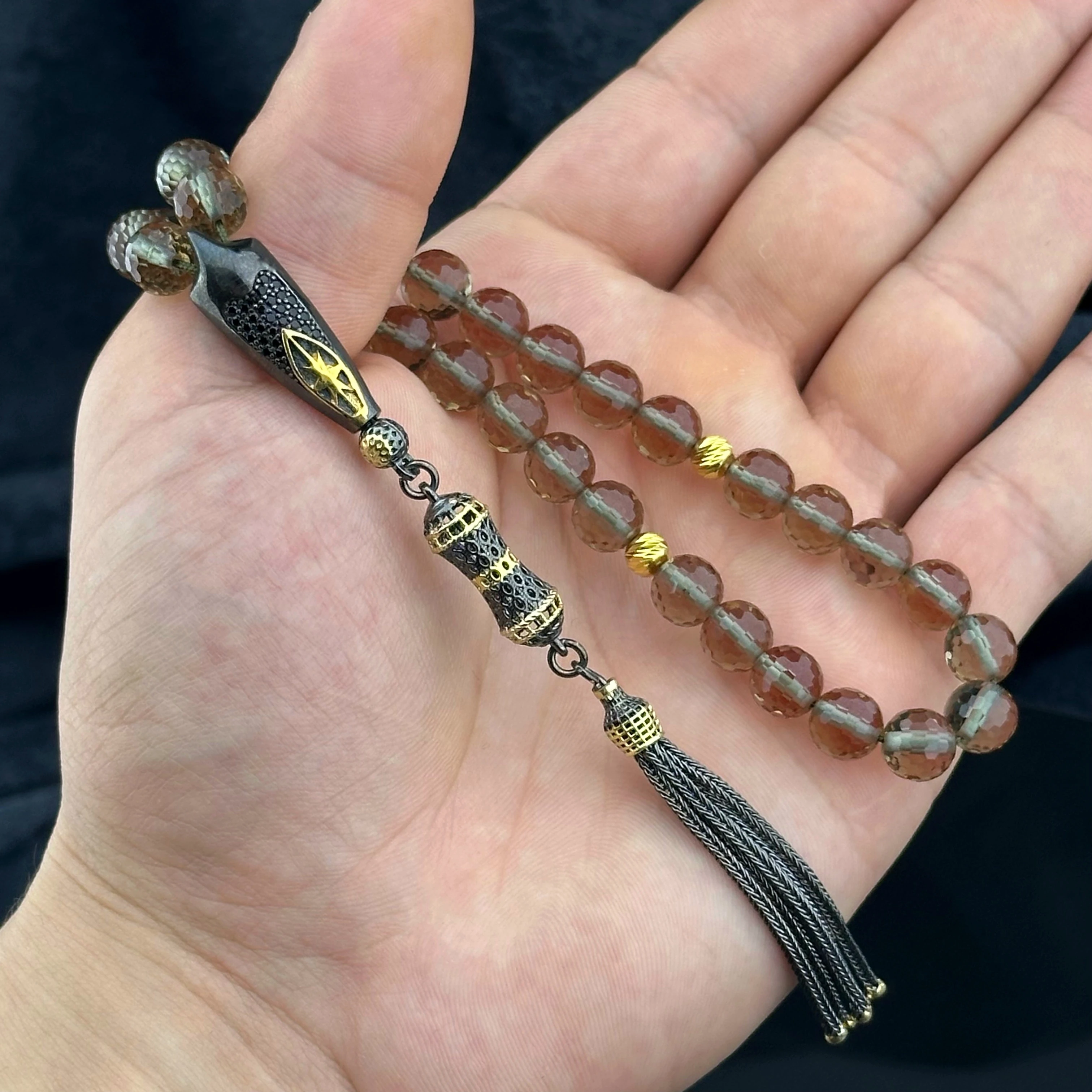 Diamond Class Natural Zultanit Taşı Tesbih 