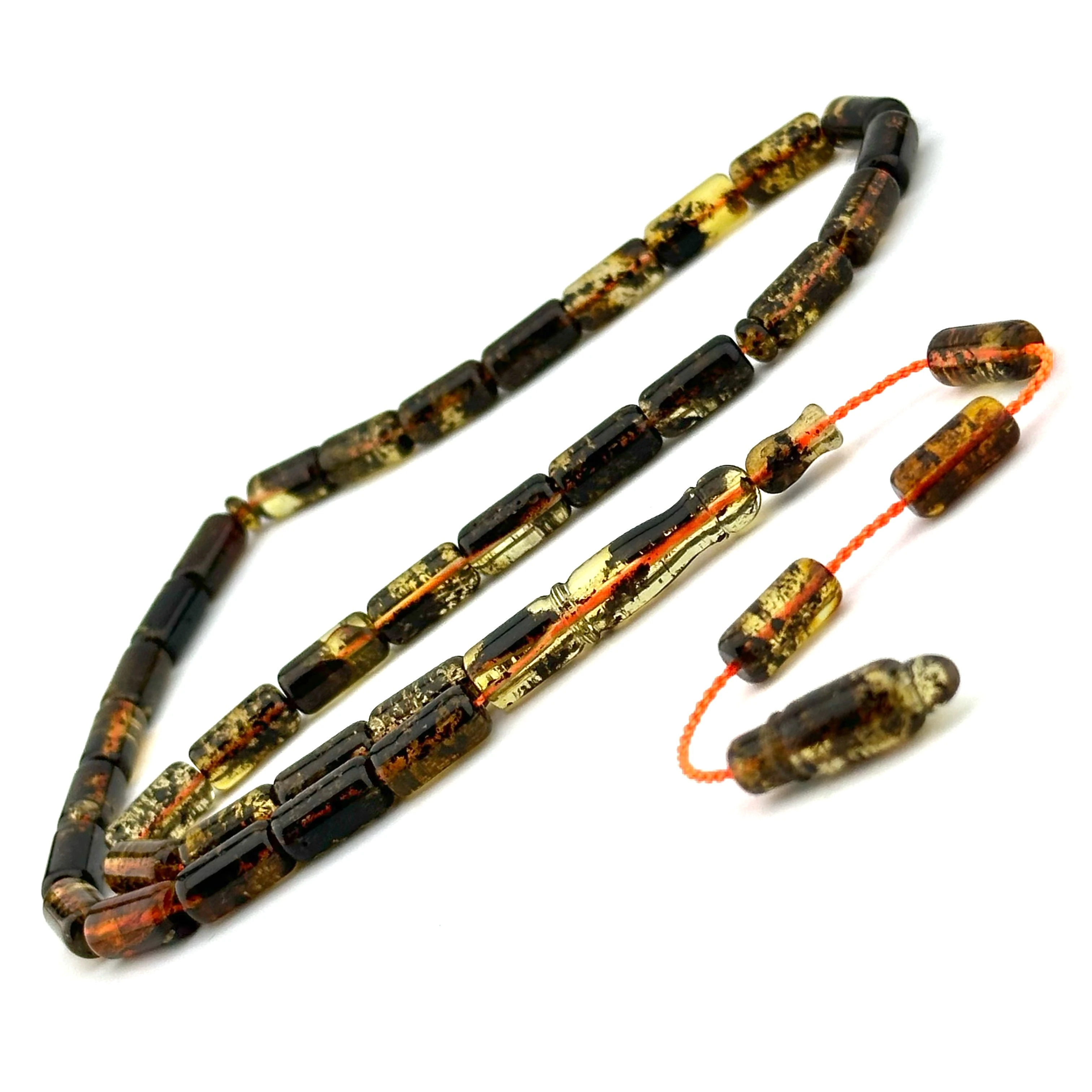 Fossil Amber - Fosilli Yapısıyla Doğal Damla Kehribar 