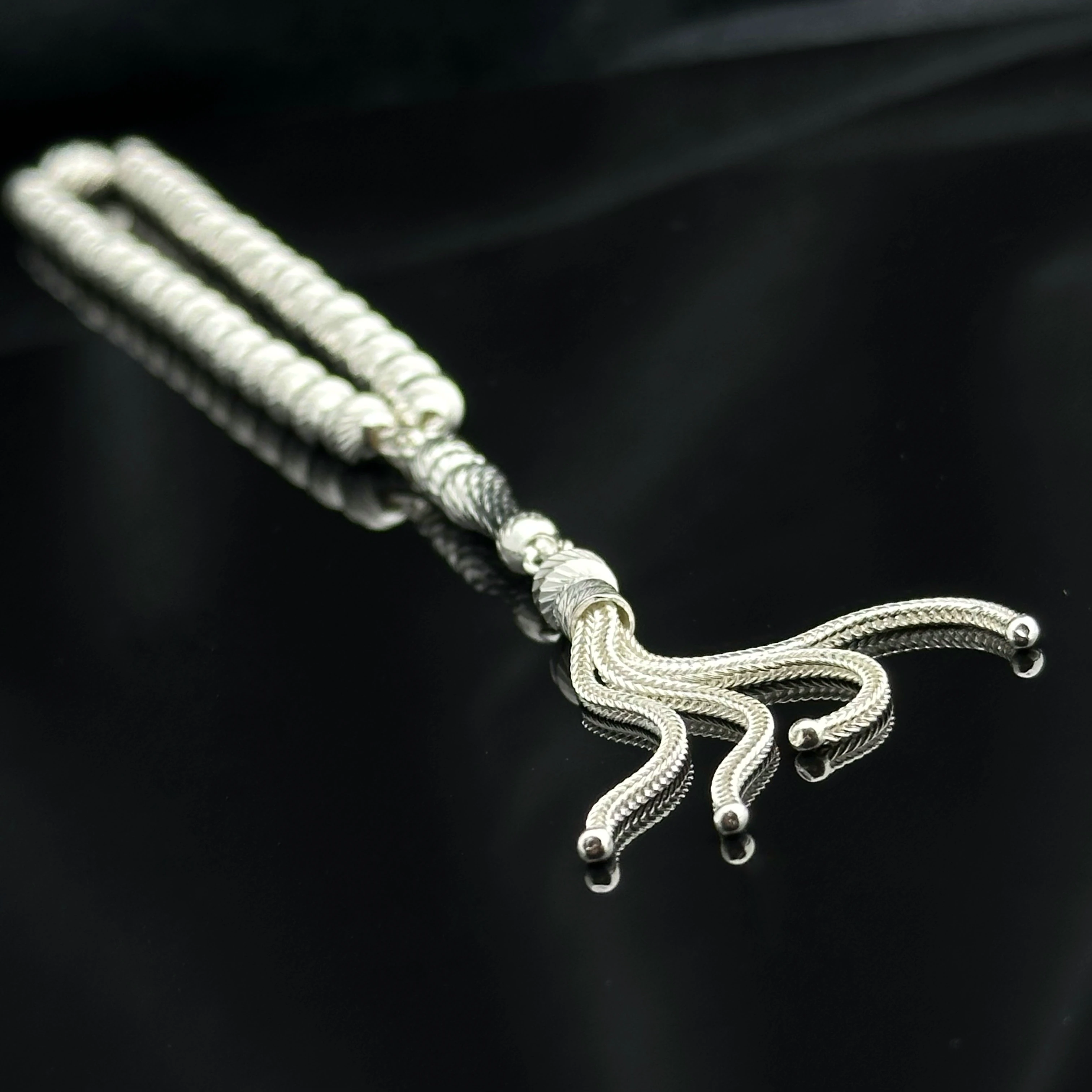 Kalemkâr 925 Ayar Gümüş Tesbih