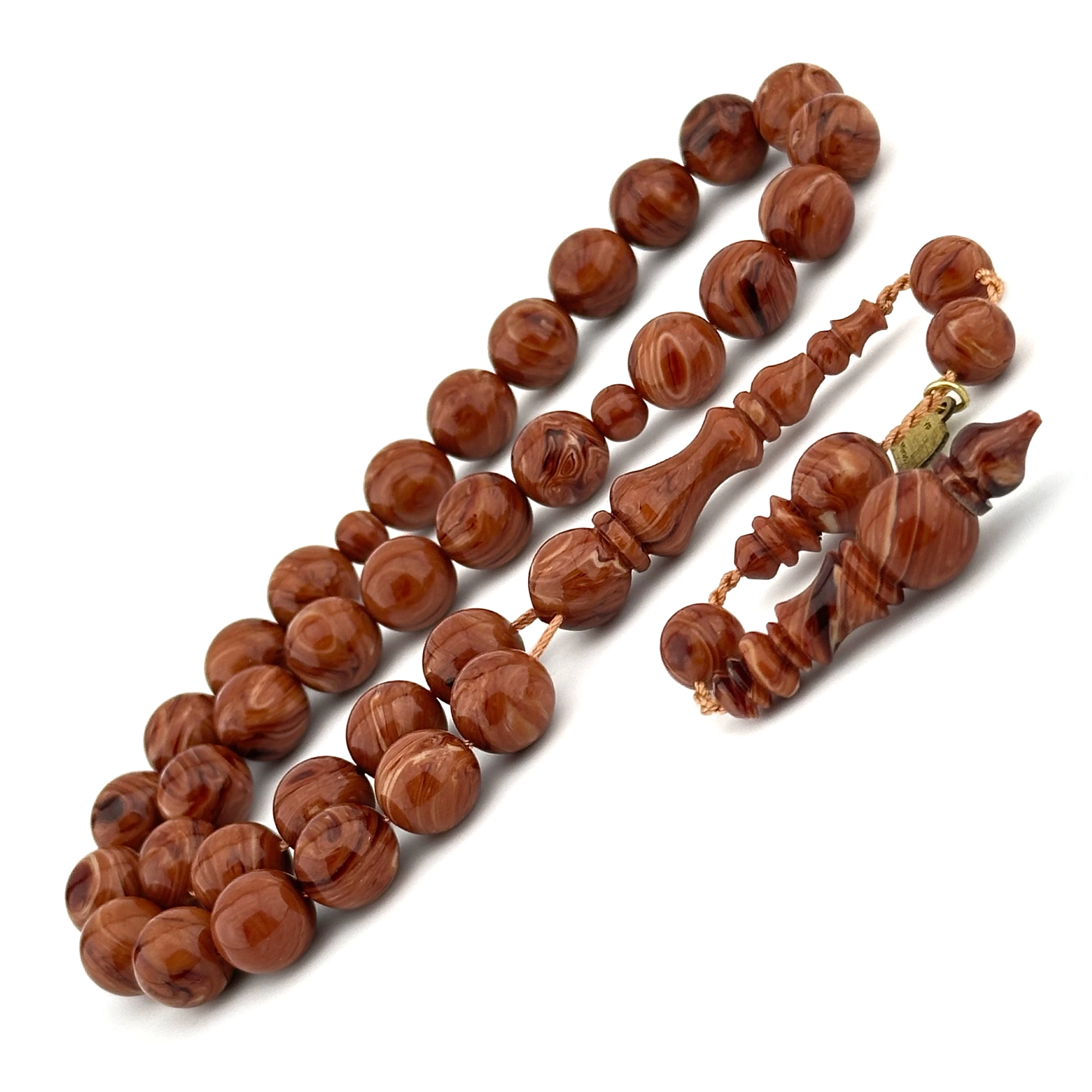 Özel Hare Yapısıyla Sandaloz Çekoslavak Katalin Tesbih 