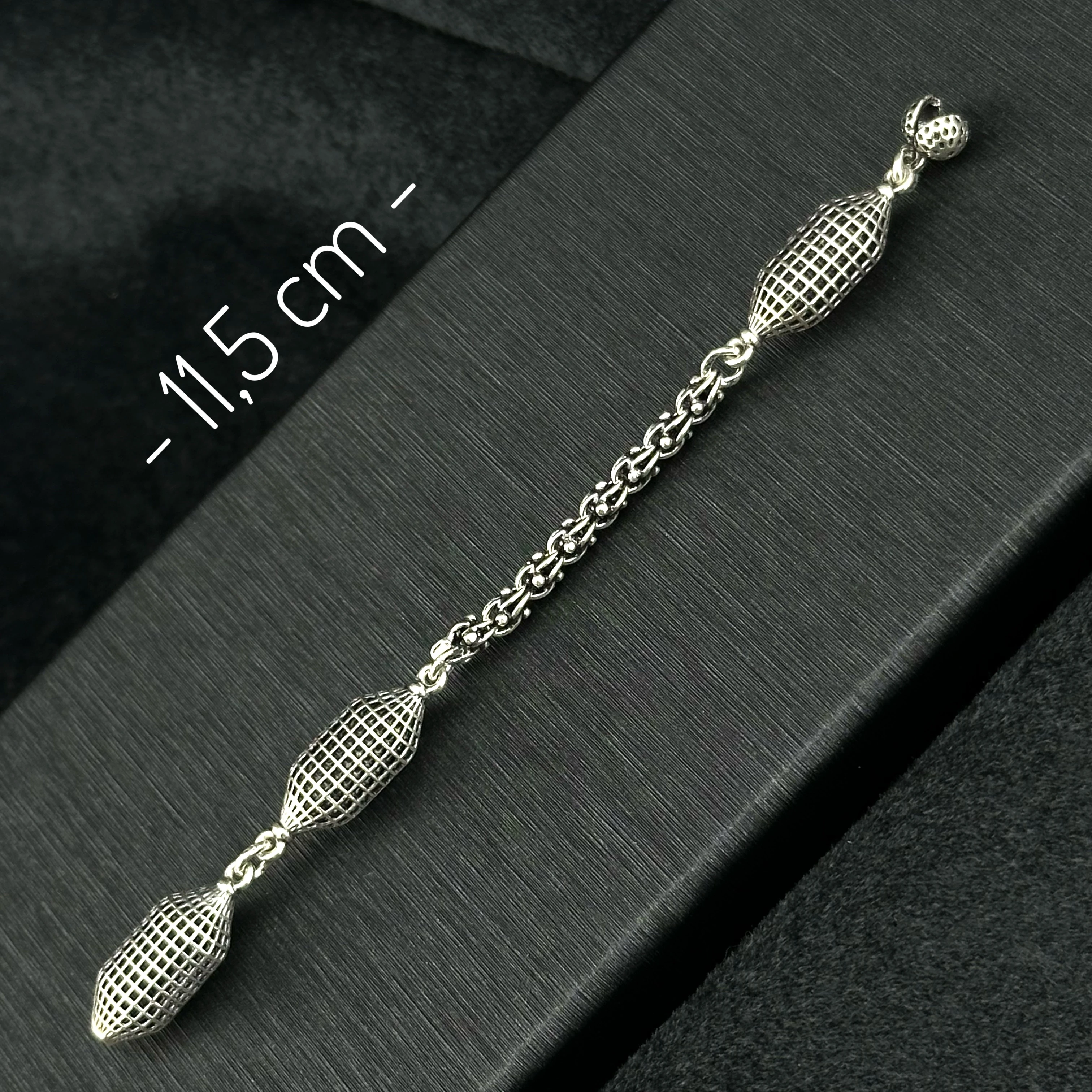 Füzyon İşçilikli 925 Ayar Gümüş Püskül