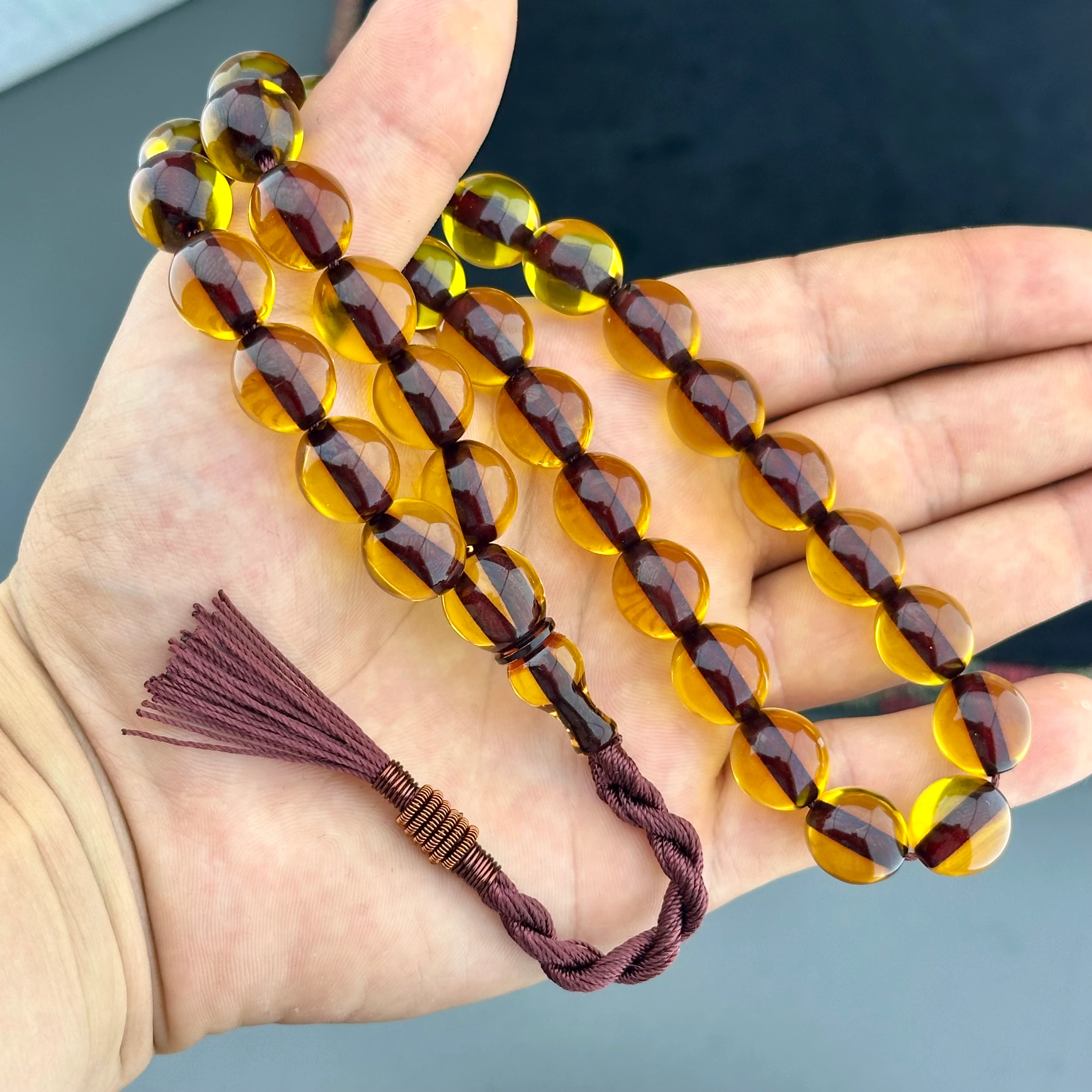 Özel Üretim Vişneden Tıraşlı Ateş Kehribar