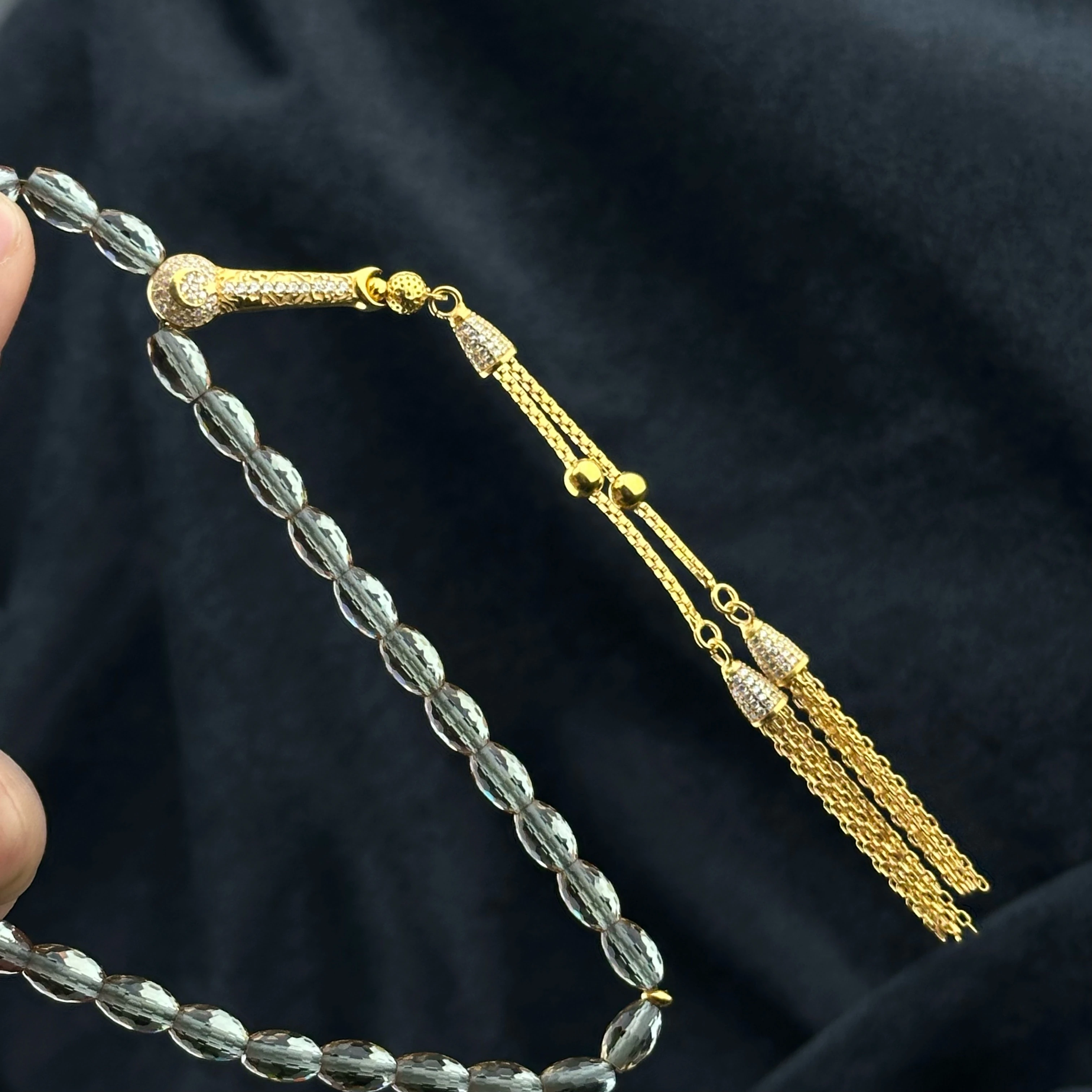 Diamond Class Natural Zultanit Taşı Tesbih 