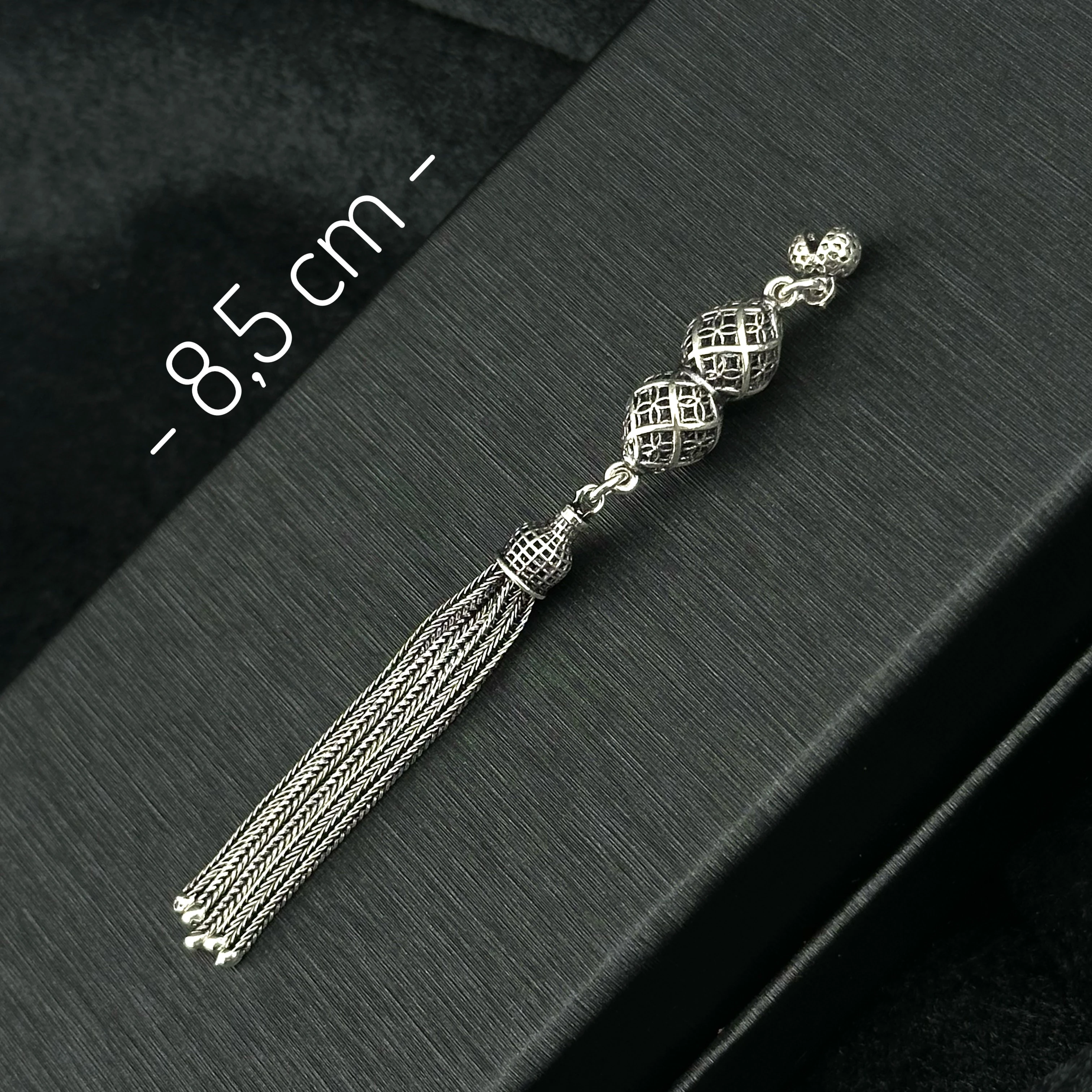 Füzyon İşçilikli 925 Ayar Gümüş Püskül