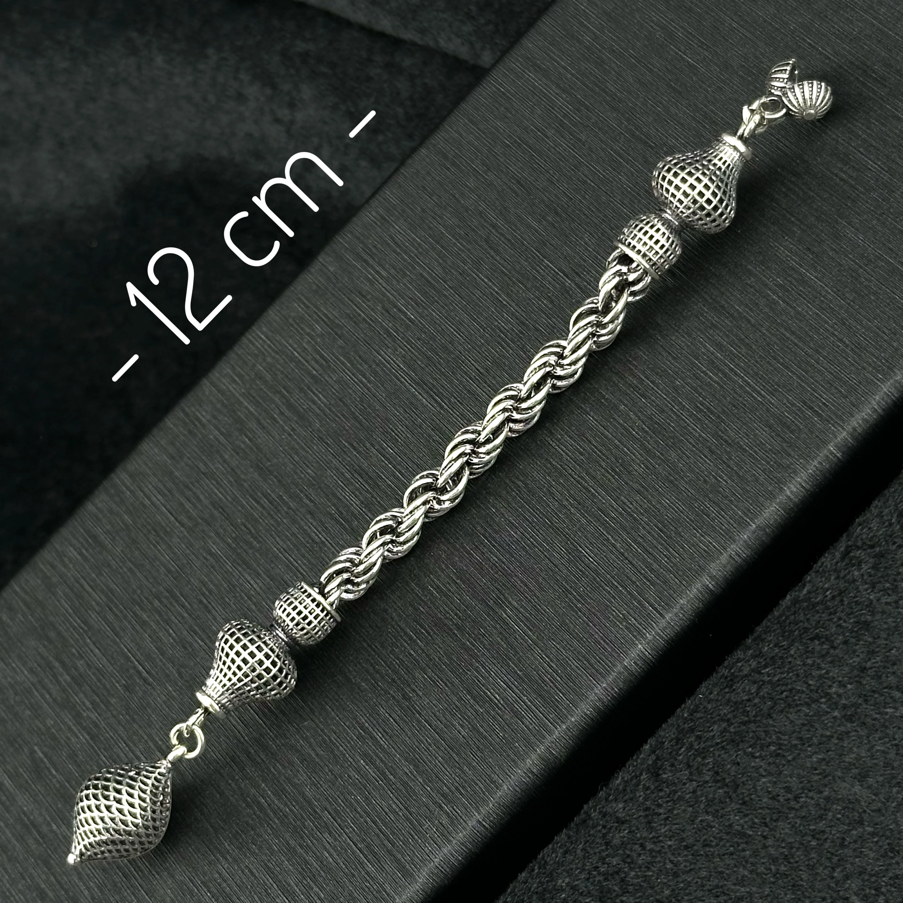 Füzyon İşçilikli 925 Ayar Gümüş Püskül 