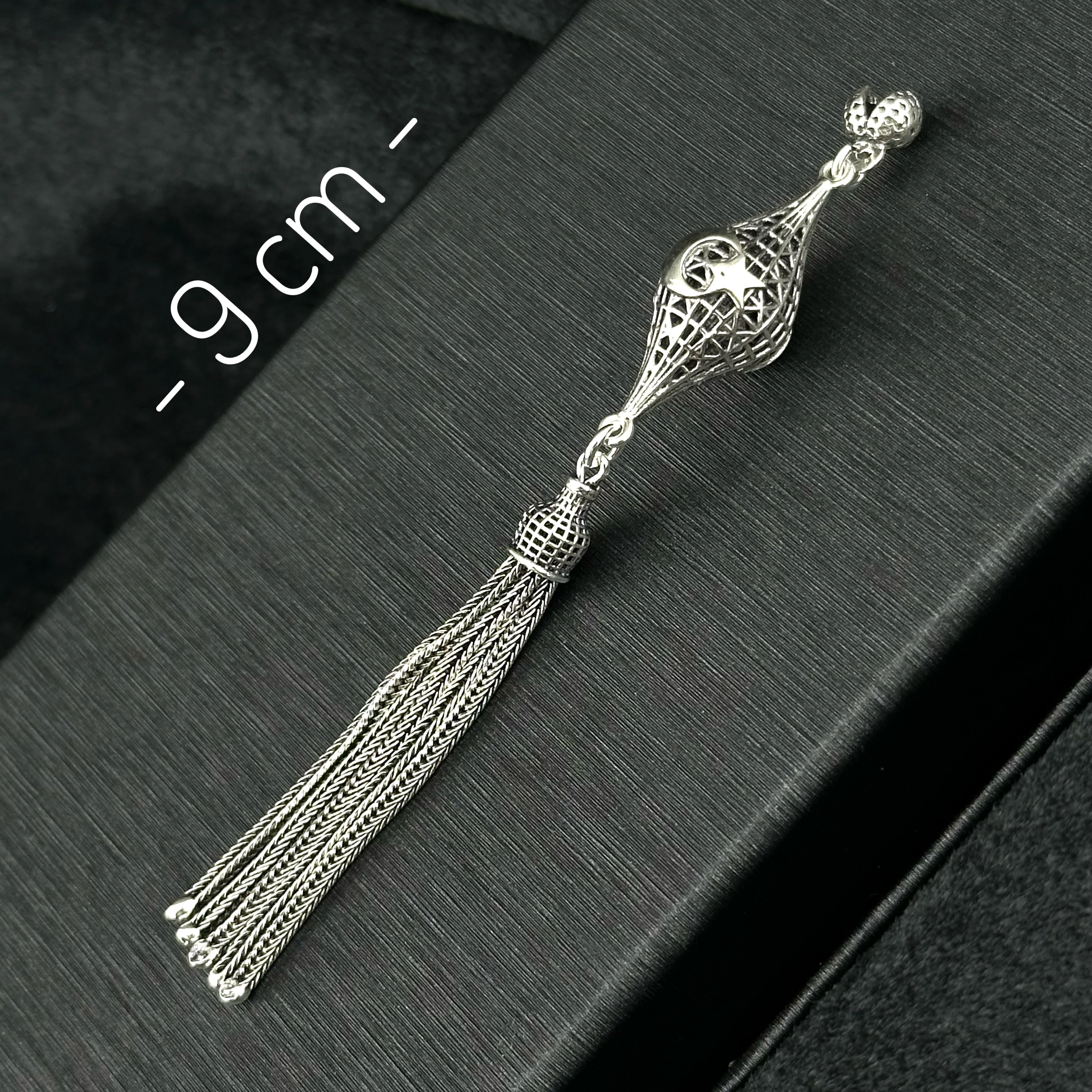 Füzyon İşçilikli 925 Ayar Gümüş Püskül