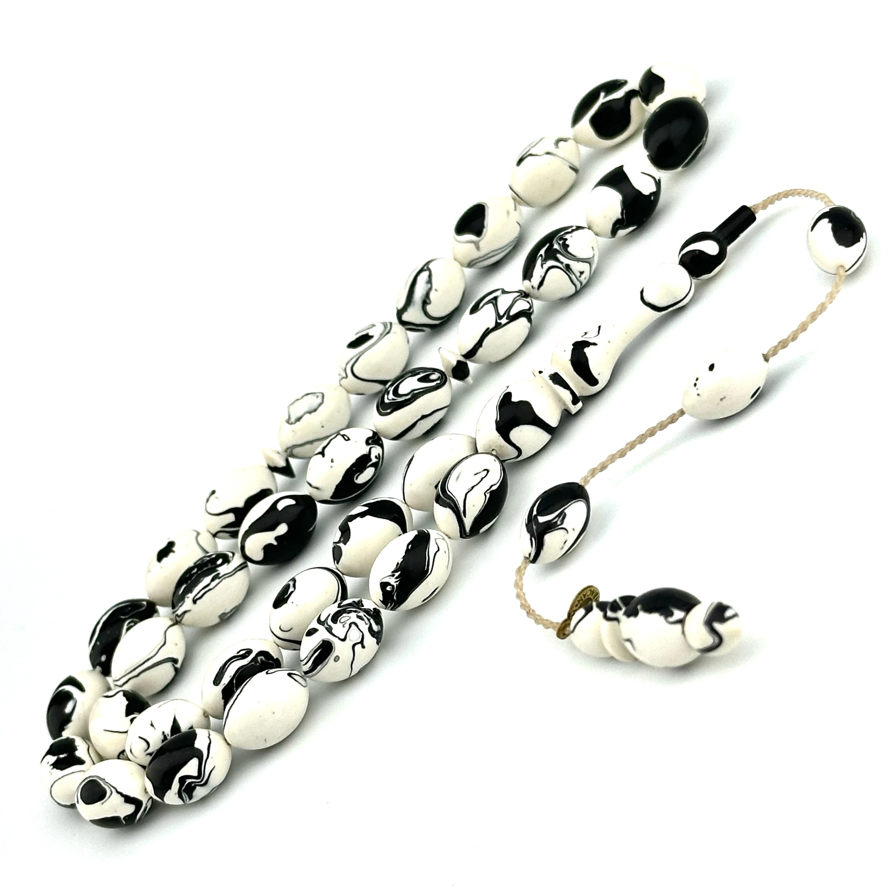 Siyah Beyaz Arizona Katalin Tesbih