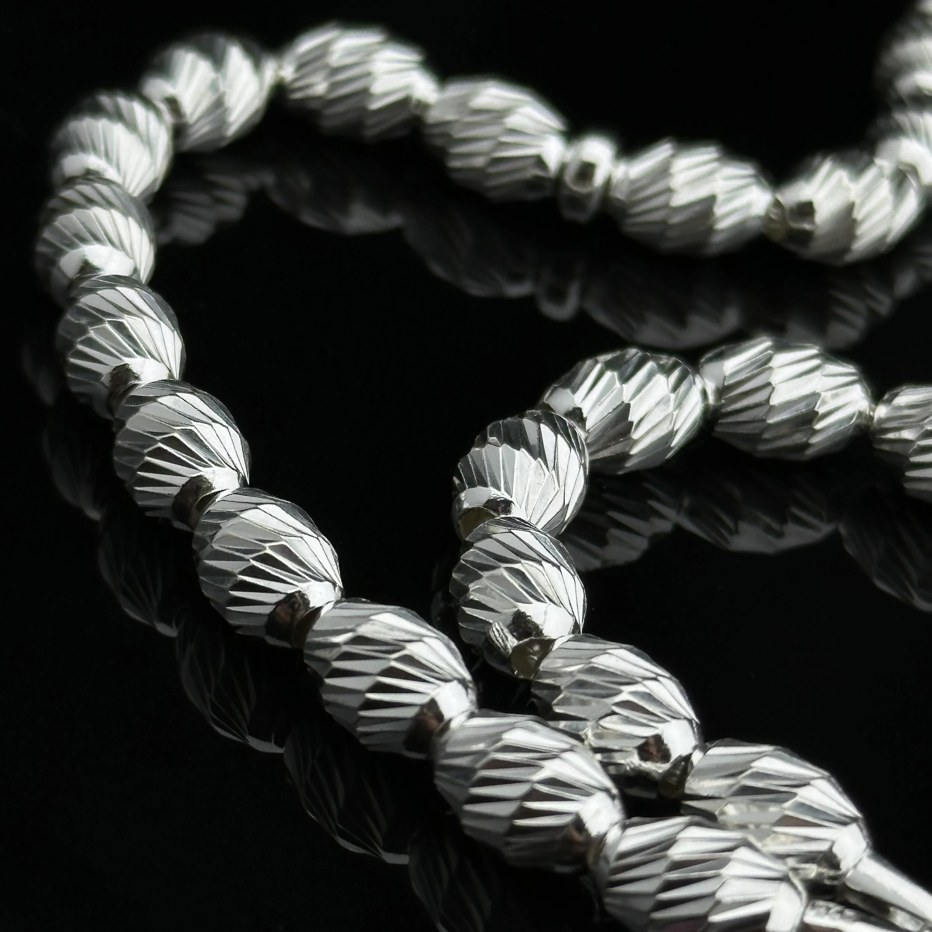 Kalemkâr 925 Ayar Gümüş Tesbih