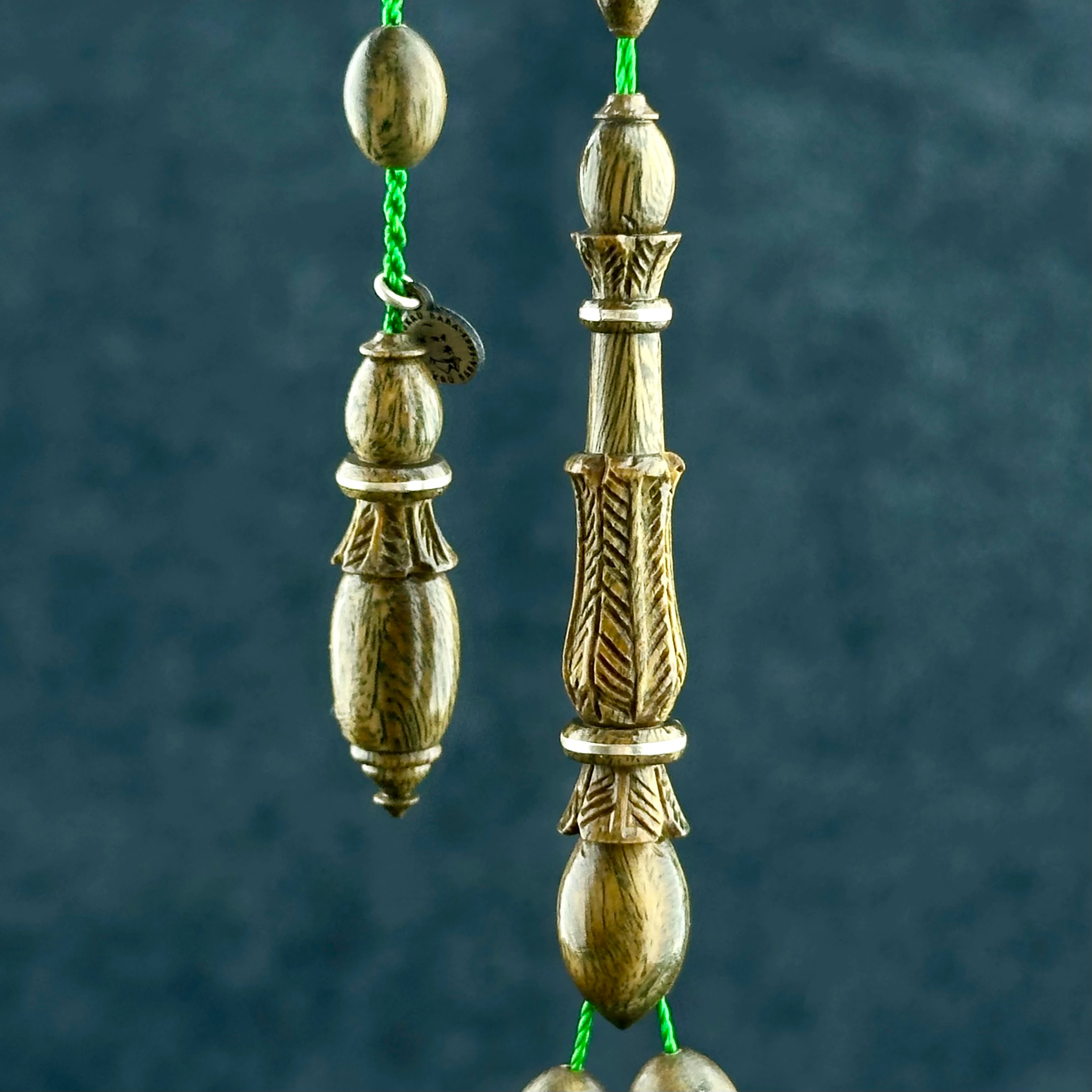 Şükrü Baba Özel Seri Nakkaş Gümüş Sargı - Yeşil Pelesenk Ağacı