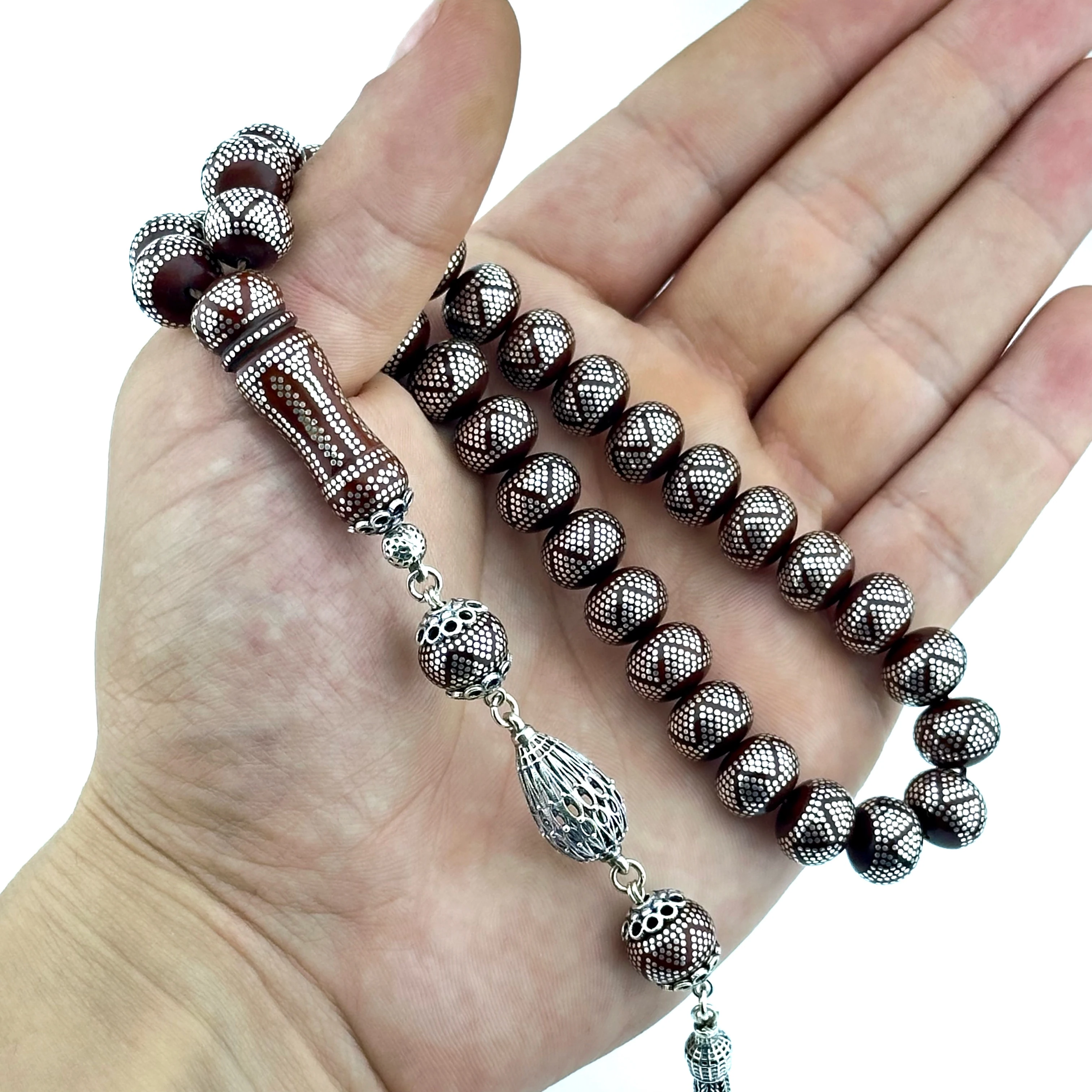 Erzurum Ultra Gümüş İşleme Kuka Tesbih