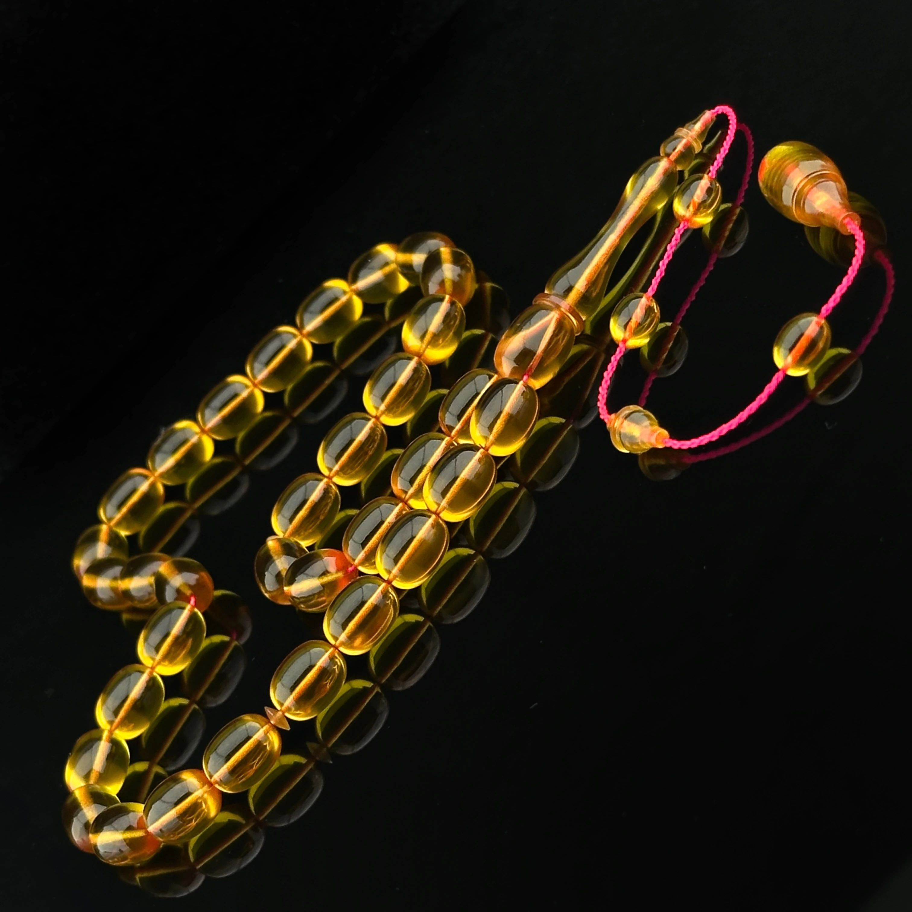 Özel Alman Formül Zar Sarısı Çubuk Katalin Tesbih 