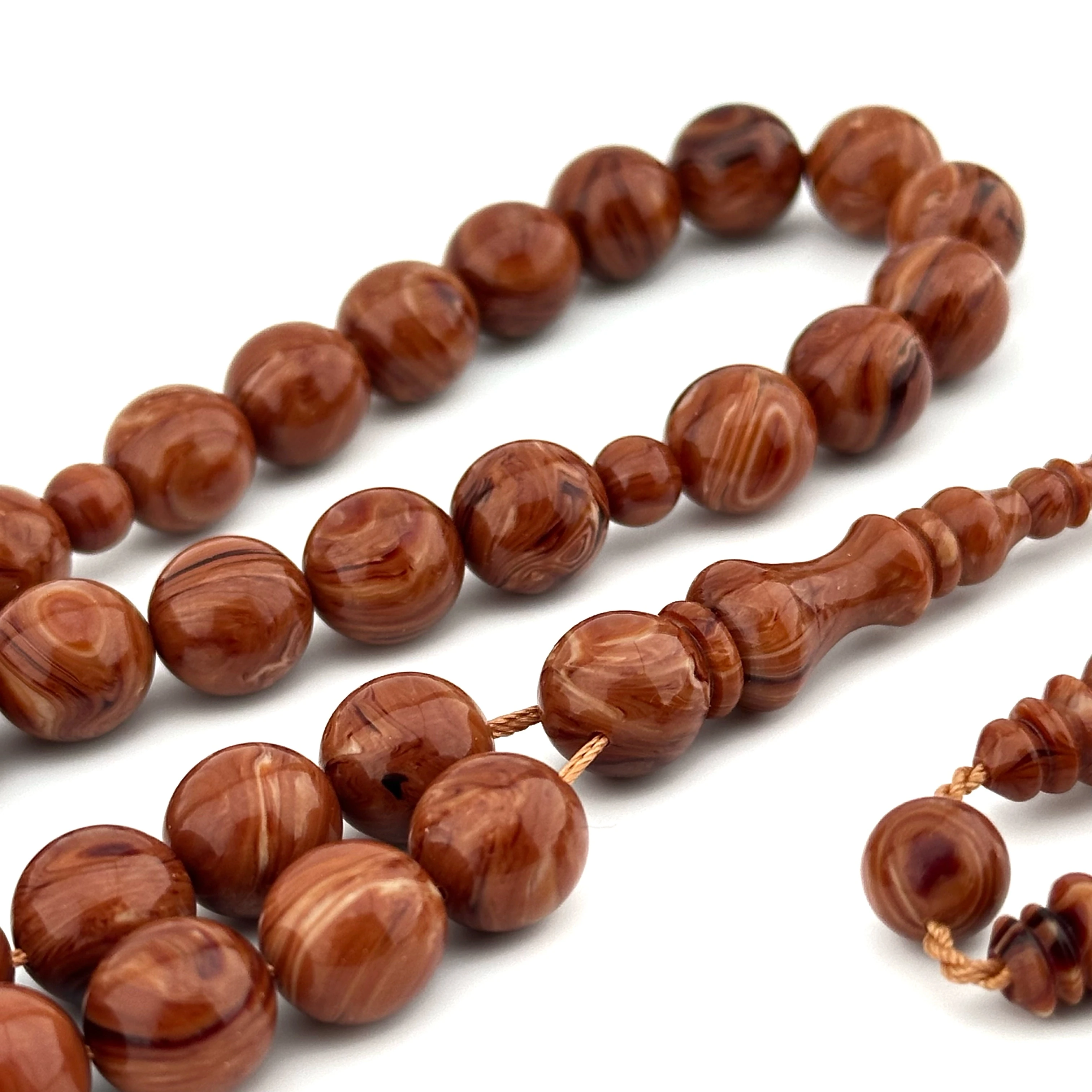 Özel Hare Yapısıyla Sandaloz Çekoslavak Katalin Tesbih 