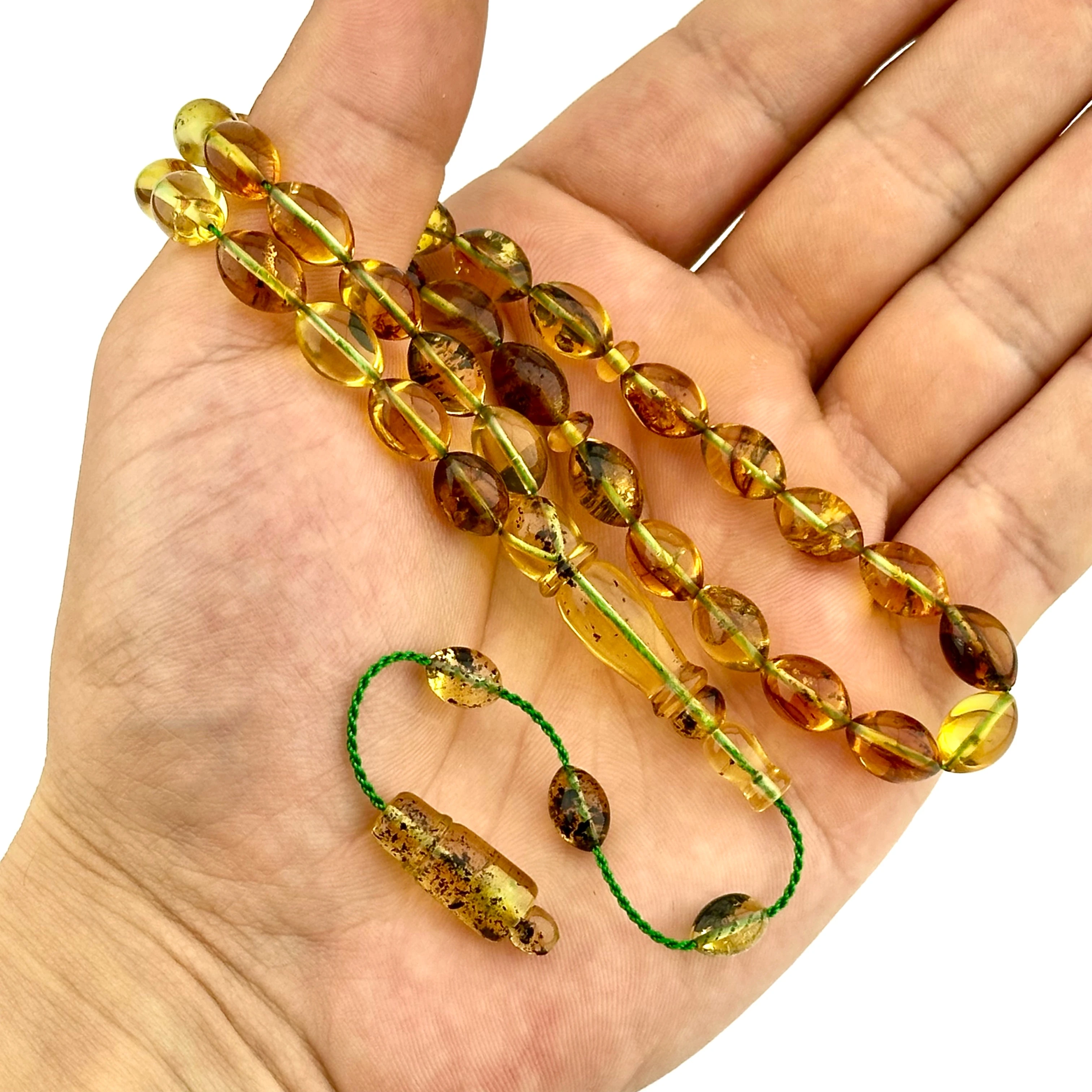 Fossil Amber - Fosilli Yapısıyla Doğal Damla Kehribar