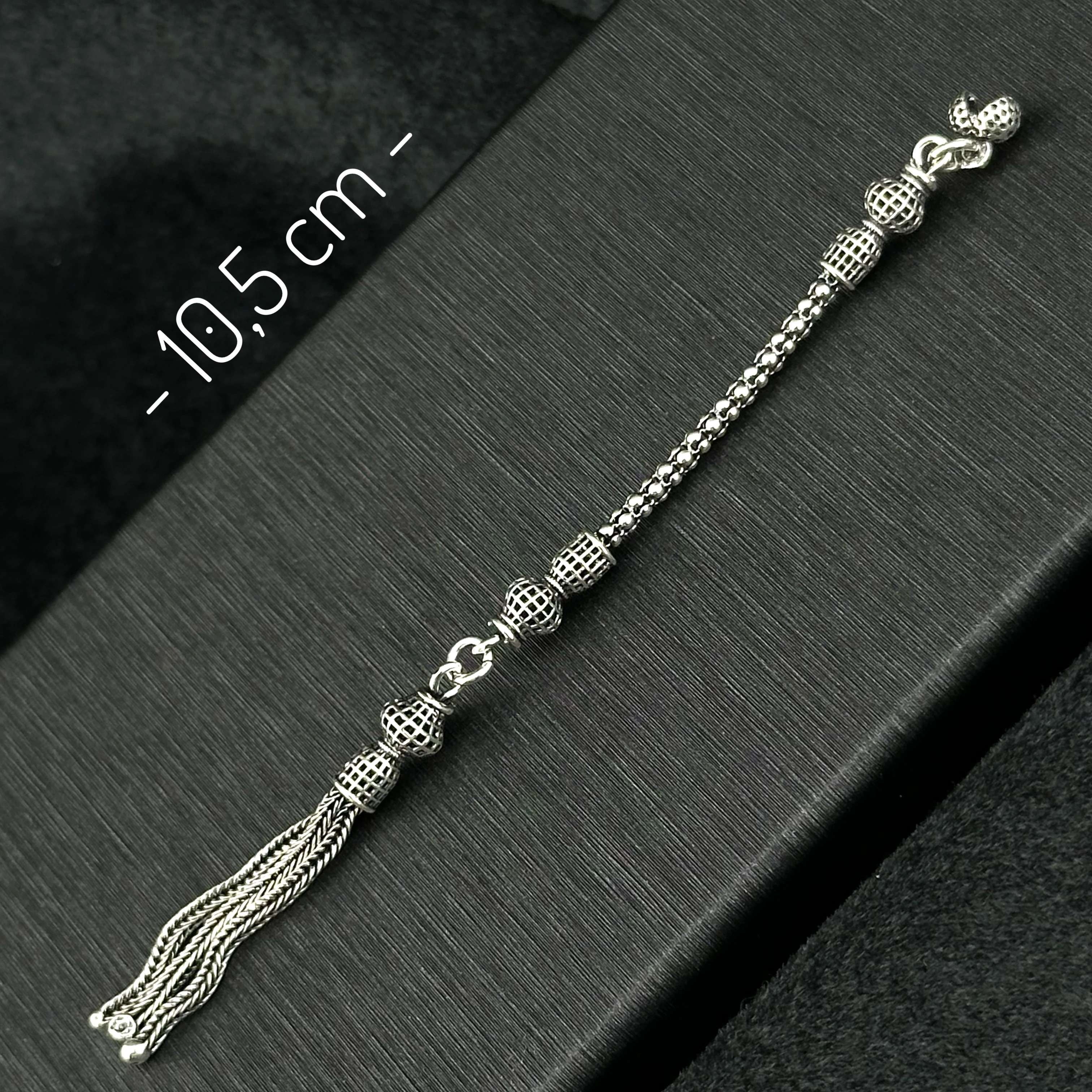 Füzyon İşçilikli 925 Ayar Gümüş Püskül