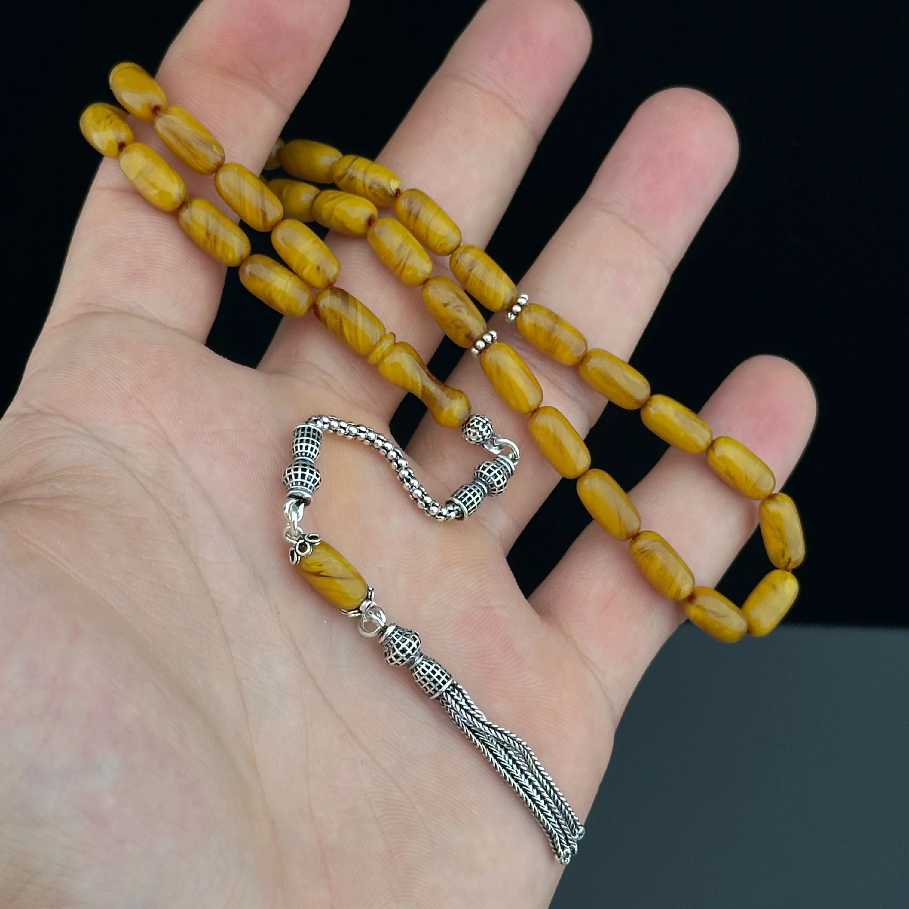 Premium Malzemeden, Özel Hare Yapısında Sıkma Kehribar 