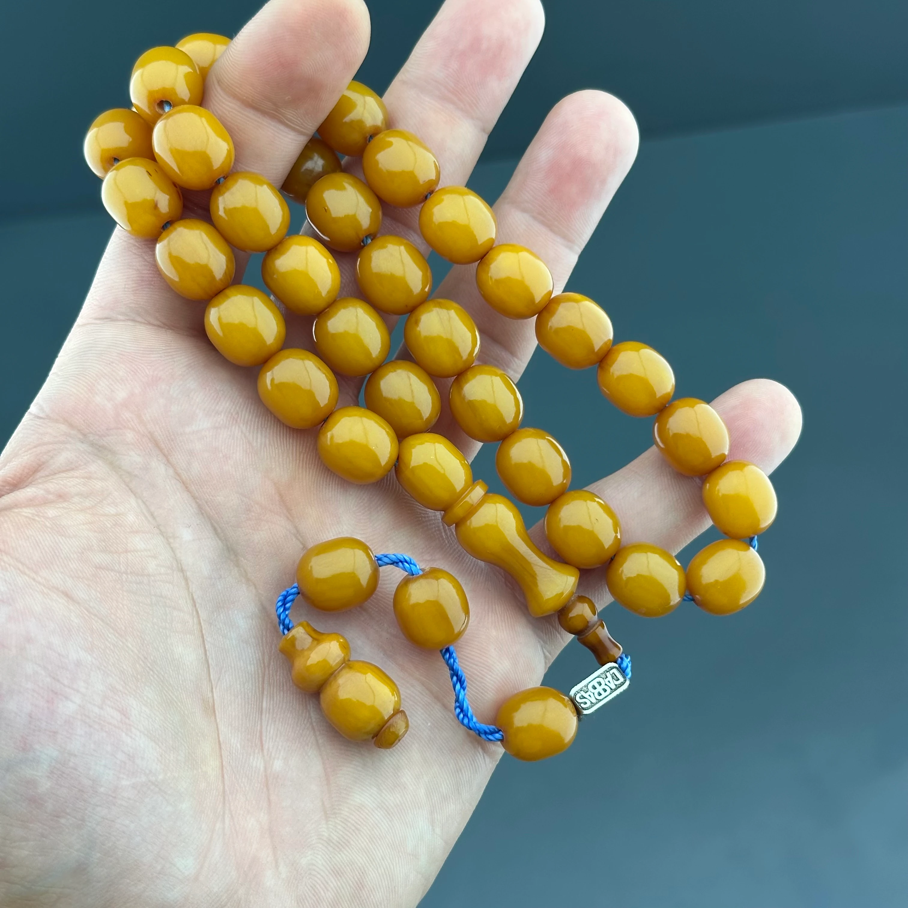 Dabbas İmzalı Sıkma Kehribar 