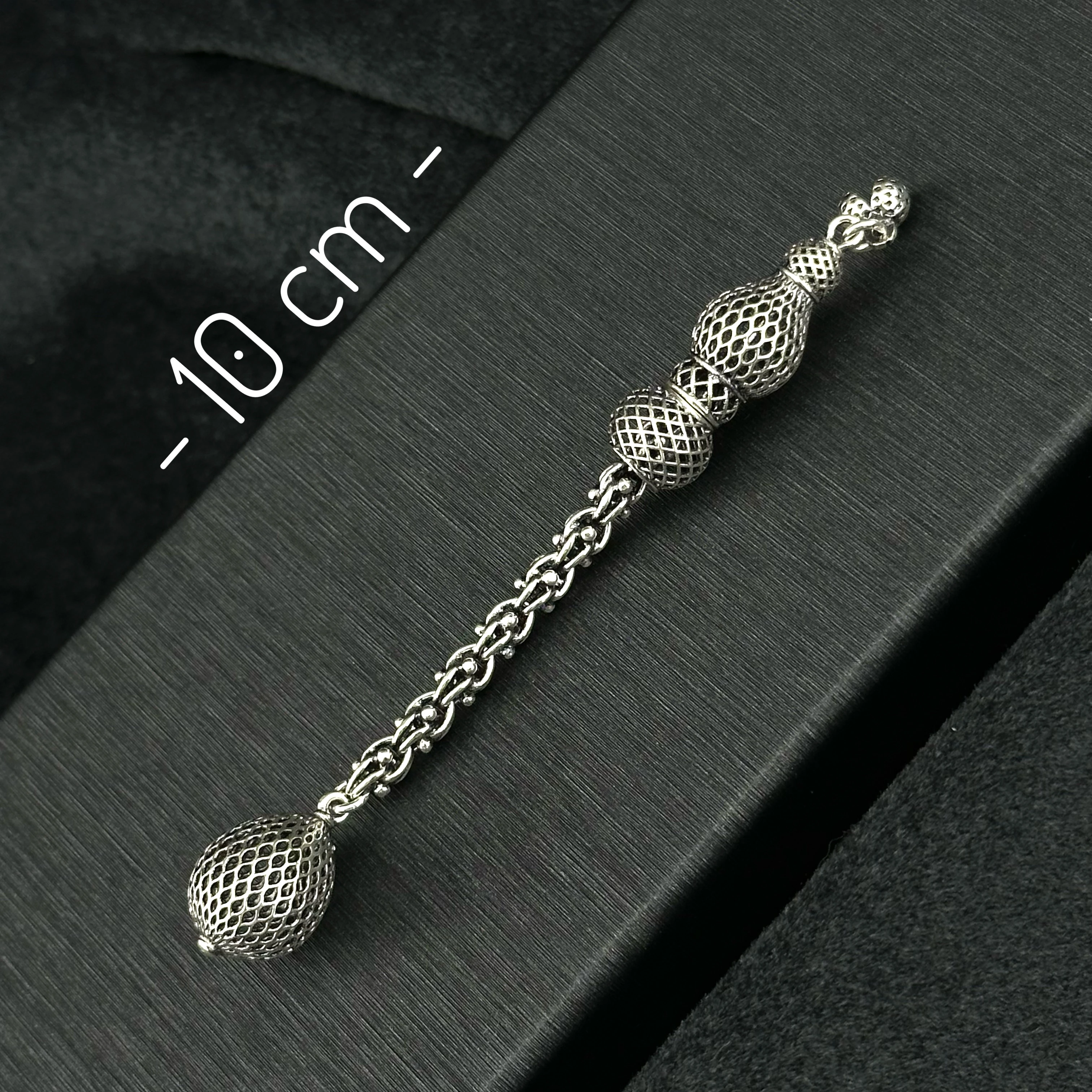 Füzyon İşçilikli 925 Ayar Gümüş Püskül