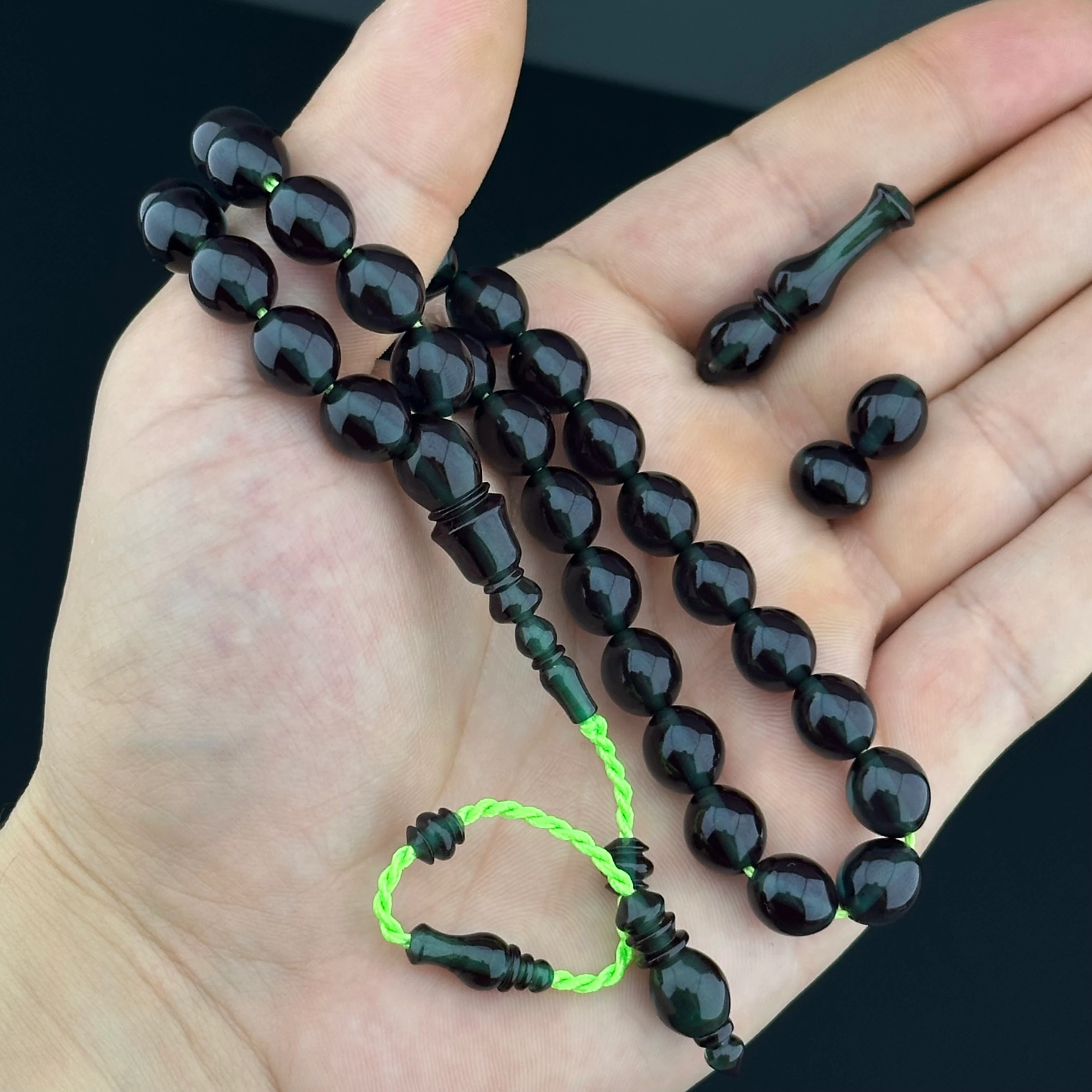 Premium Class Ateş Kehribar - Soft Yeşil, Yedekli 