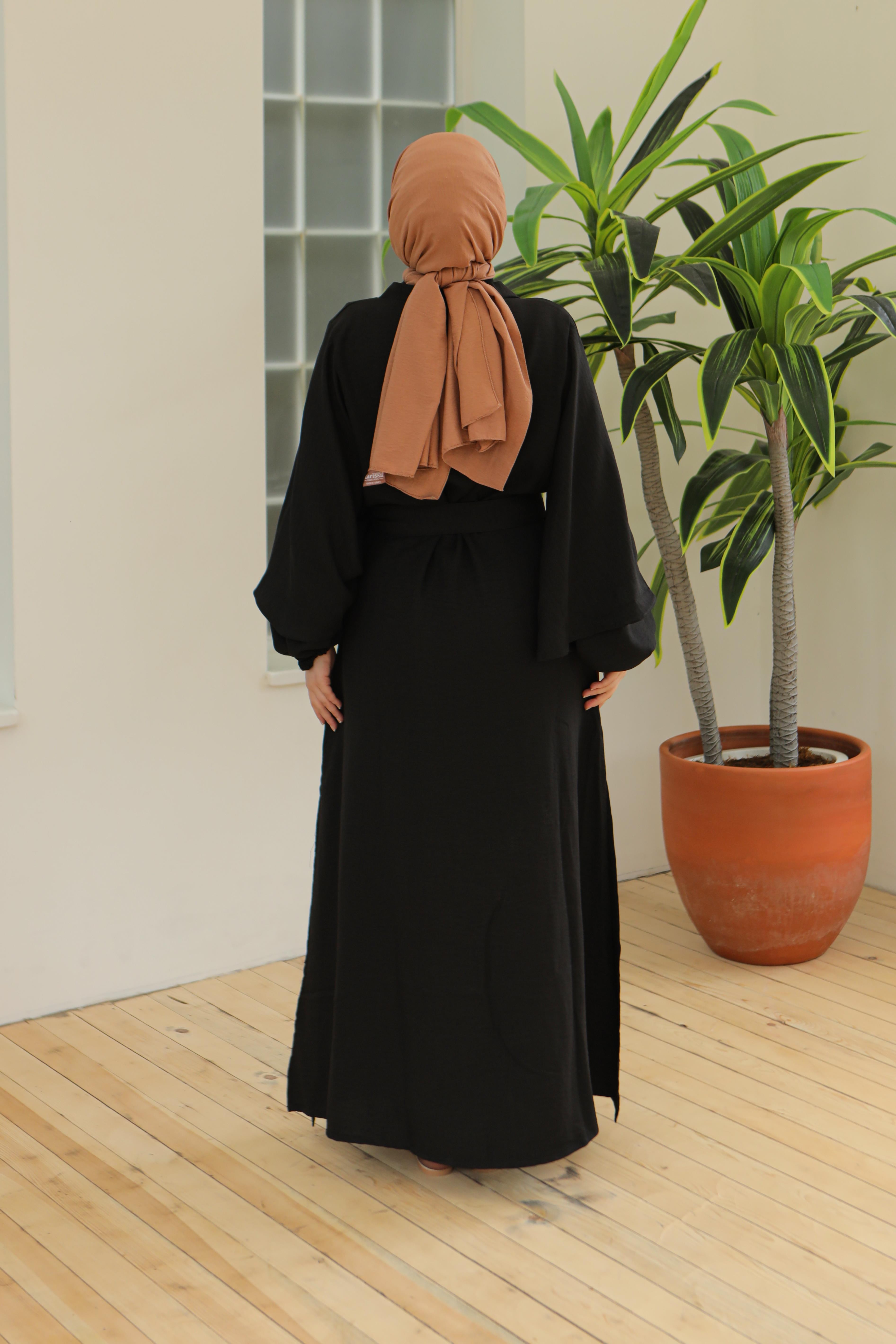 Volanlı Abaya Takım