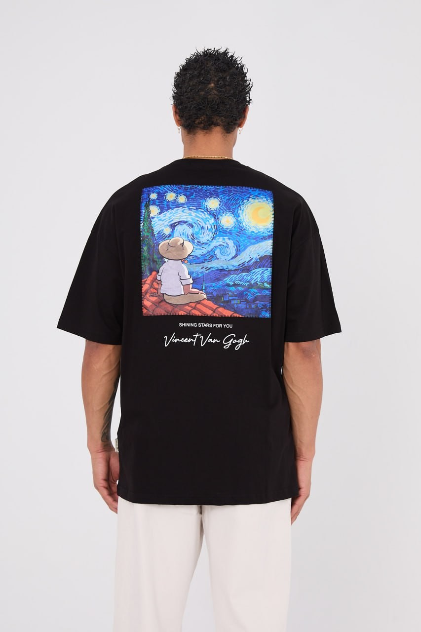 Van Gogh Gökyüzü Unisex Oversize T-shirt