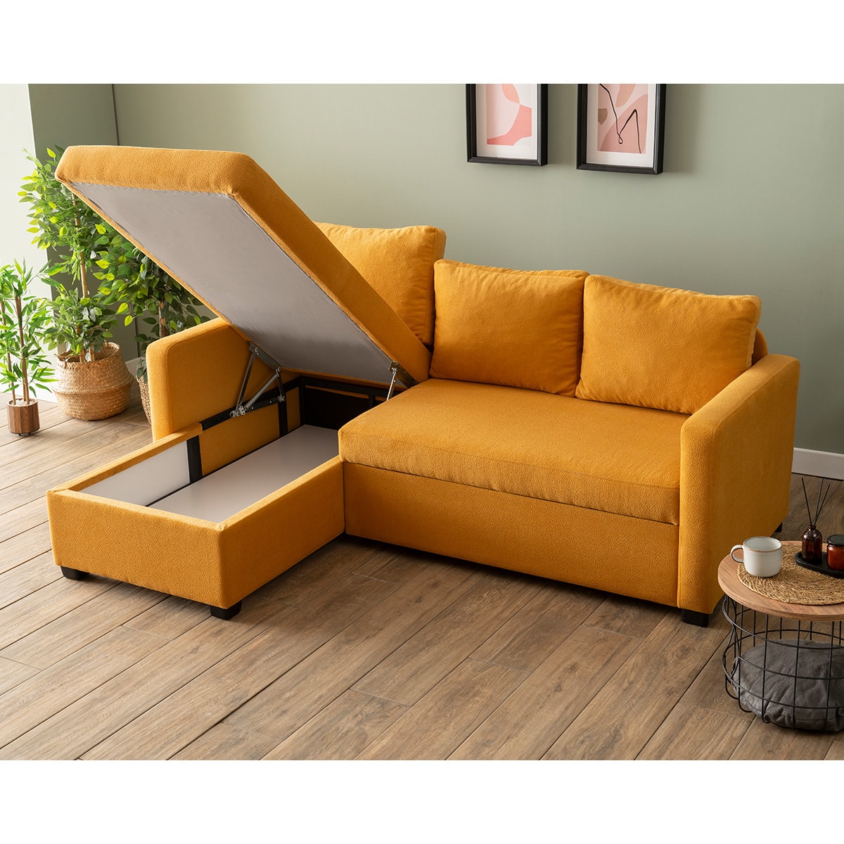 Kado Yataklı Köşe Koltuk Takımı