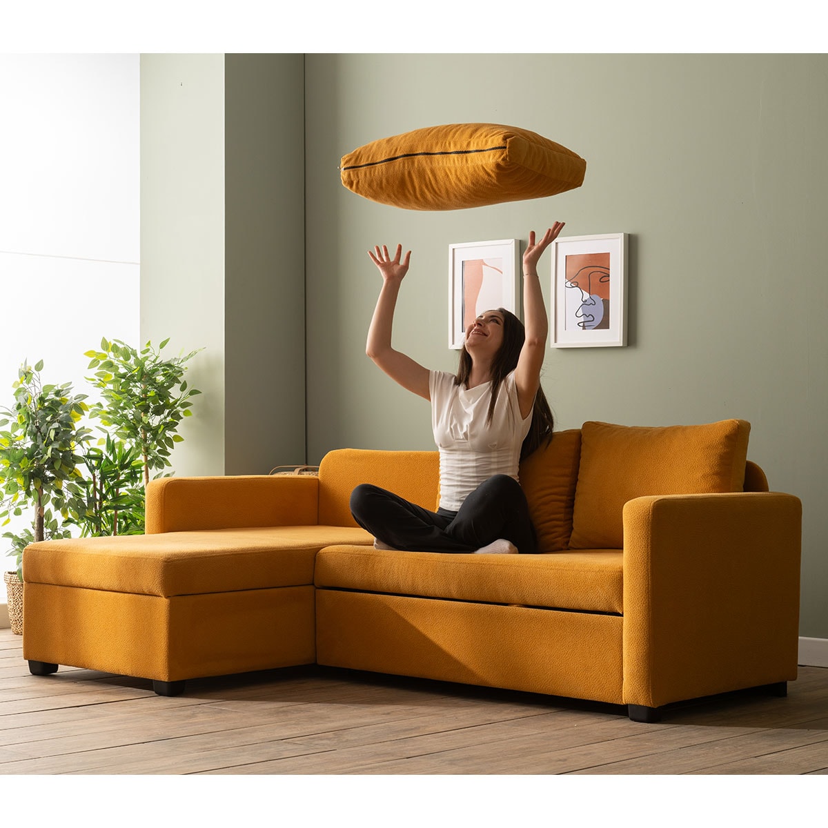 Kado Yataklı Köşe Koltuk Takımı