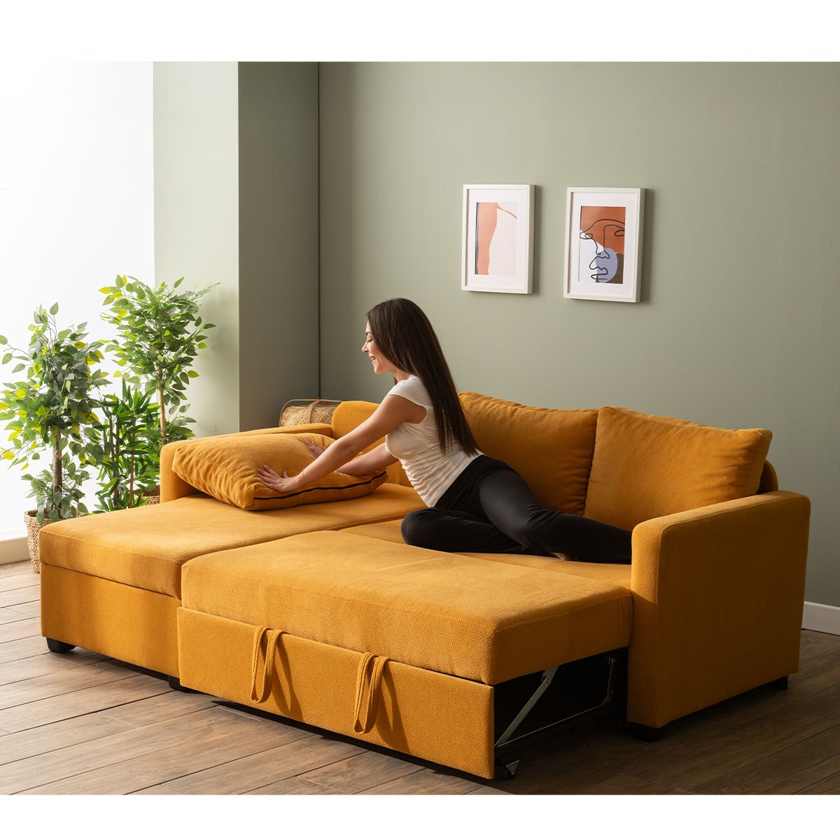 Kado Yataklı Köşe Koltuk Takımı