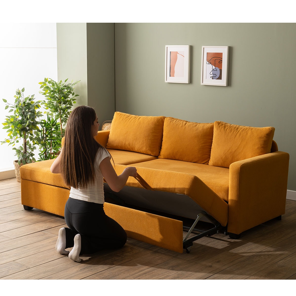 Kado Yataklı Köşe Koltuk Takımı